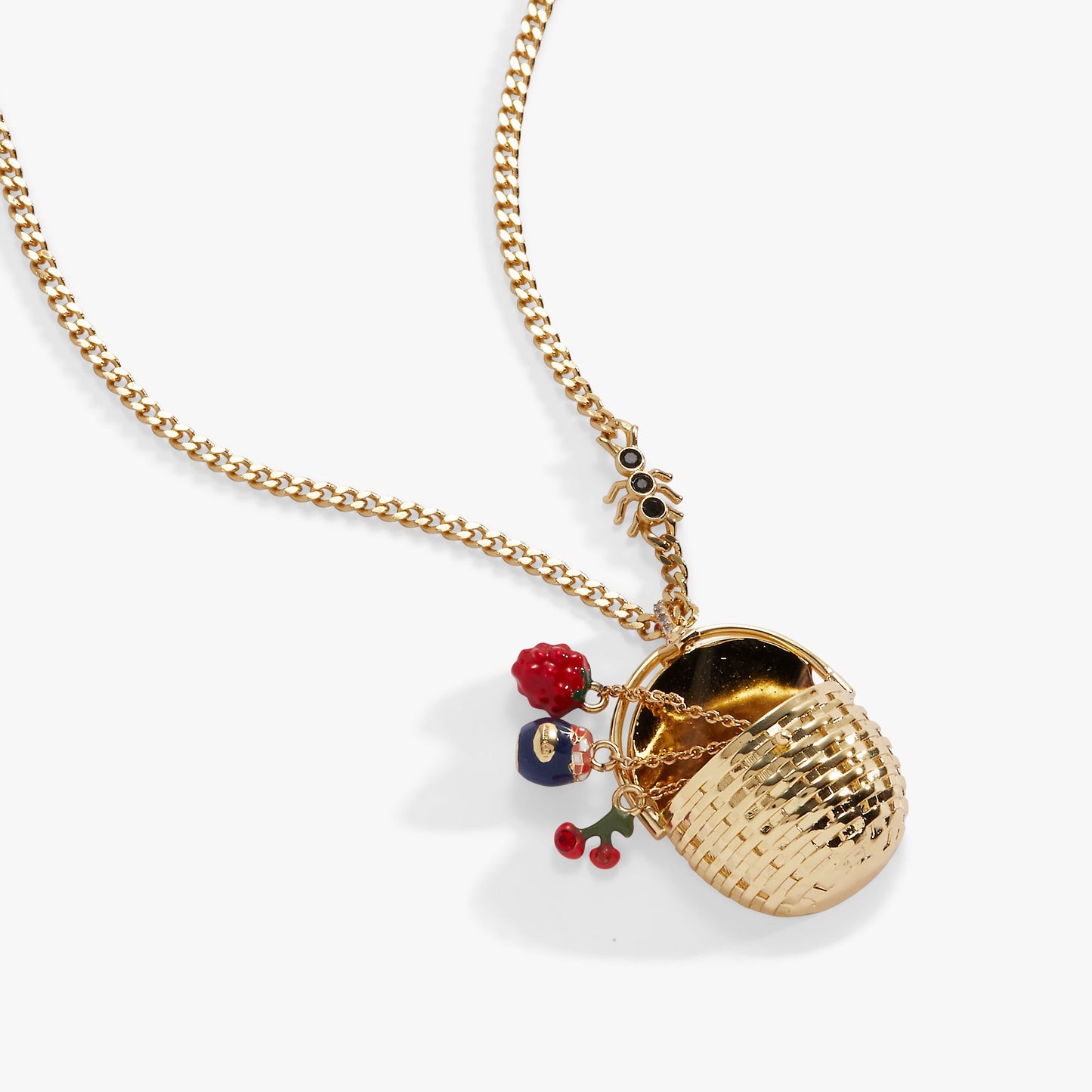 Picnic Basket Pendant Gold