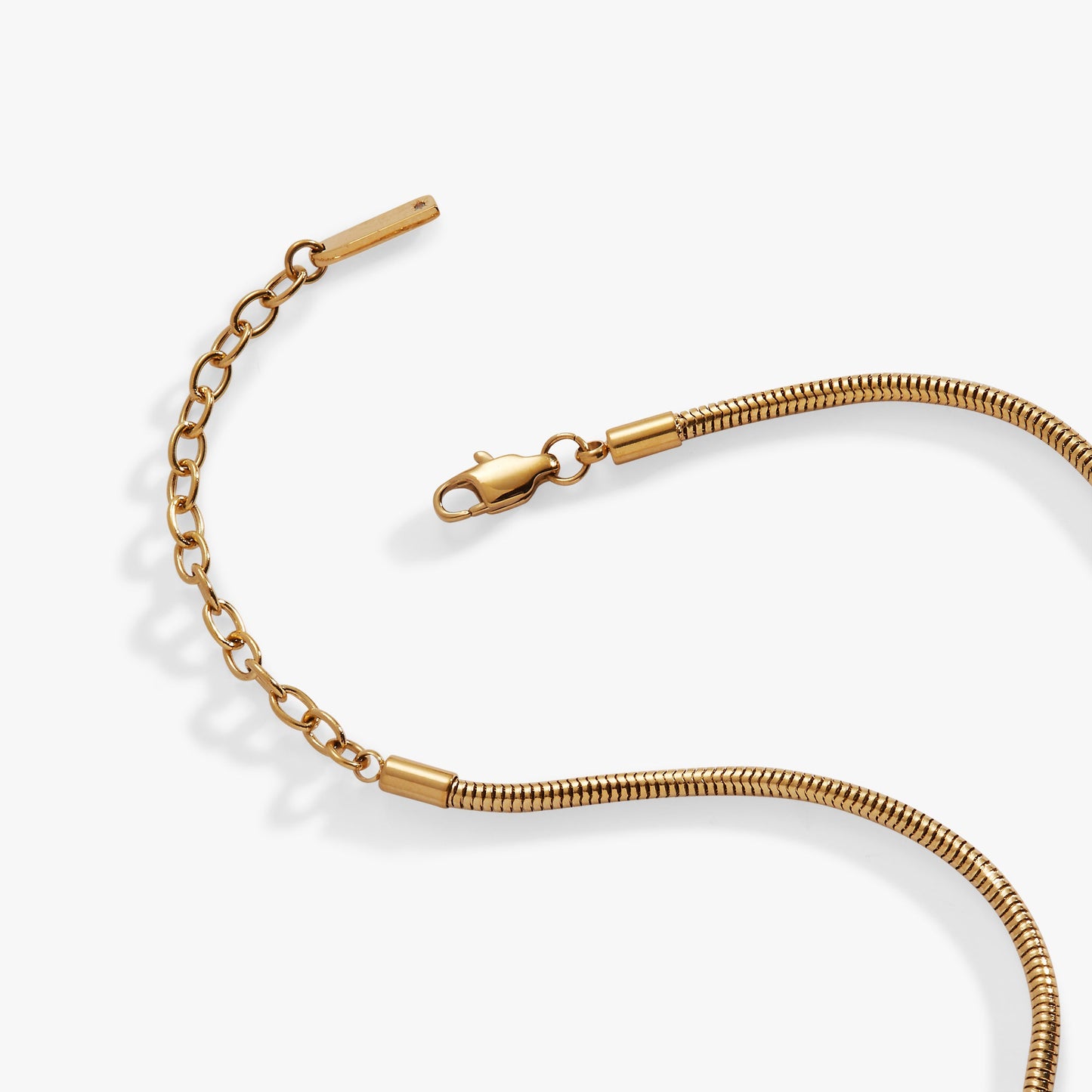 Coin Pearl Drop Pendant Necklace Stainless Steel Gold