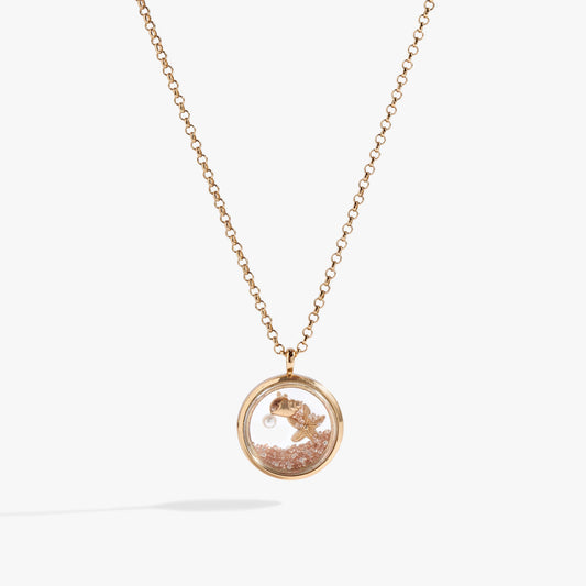 Seaside Shaker Adjustable Necklace Gold