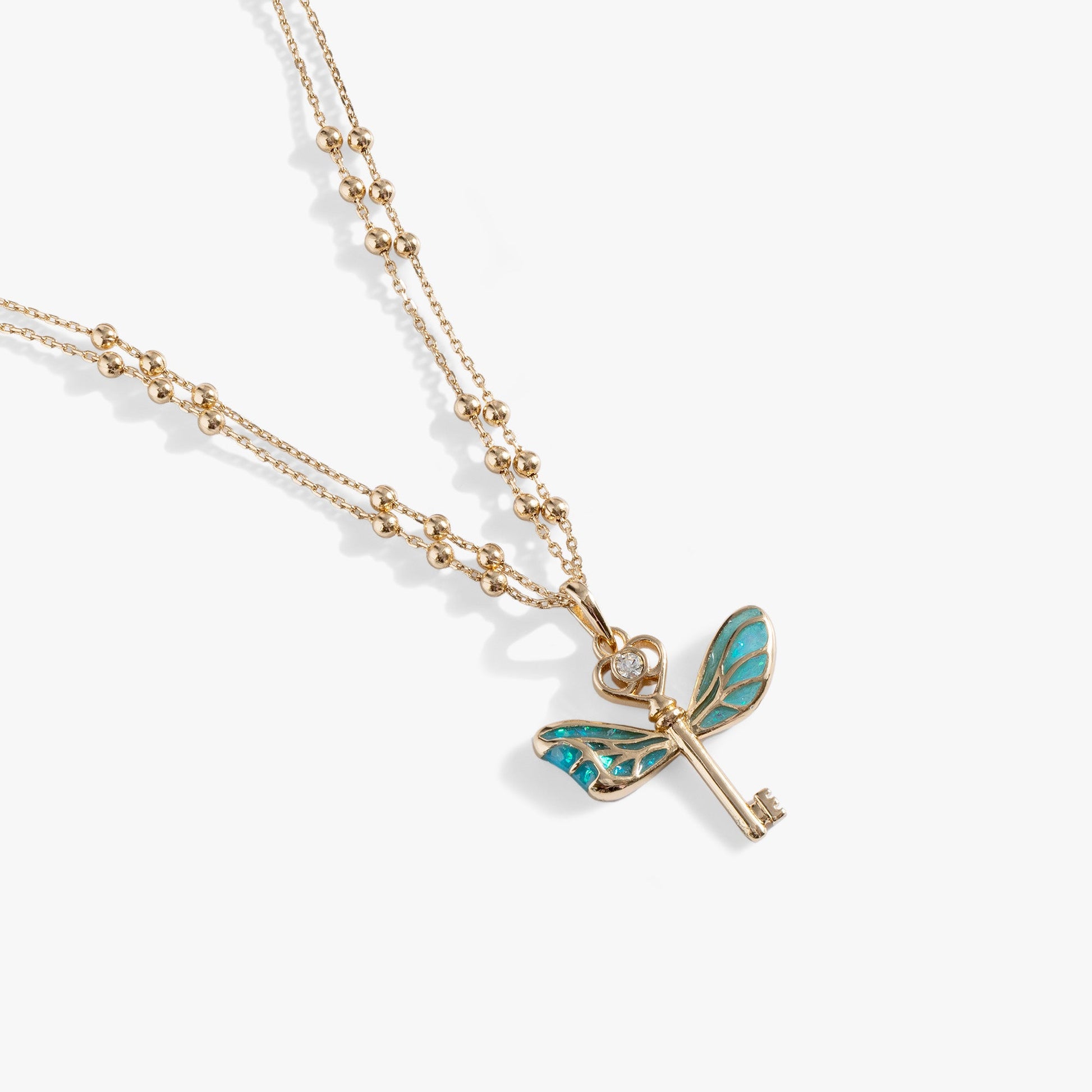 Harry Potter, Flying Keys Adjustable Necklace Gold