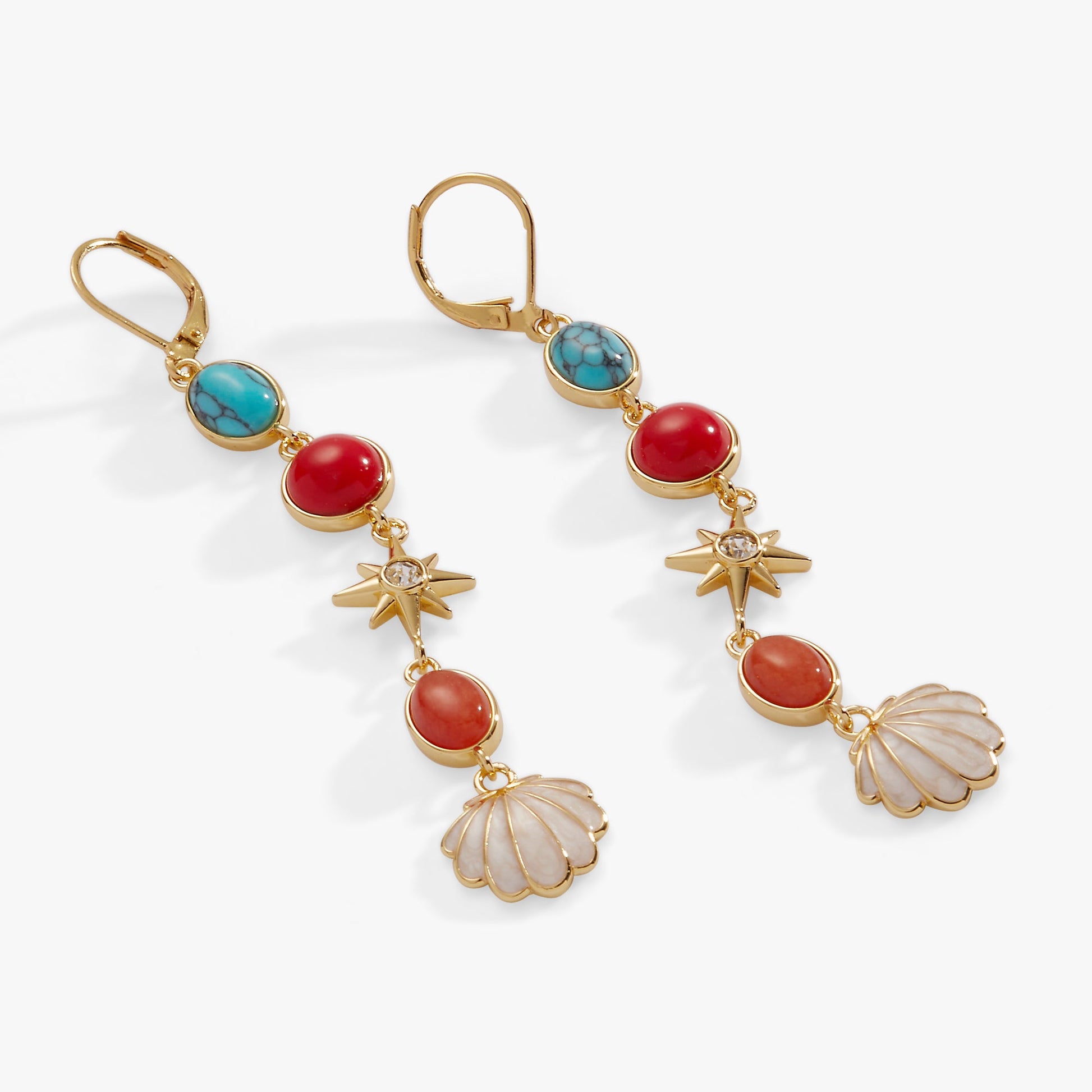 Moonlight Beach Linear Earring Gold