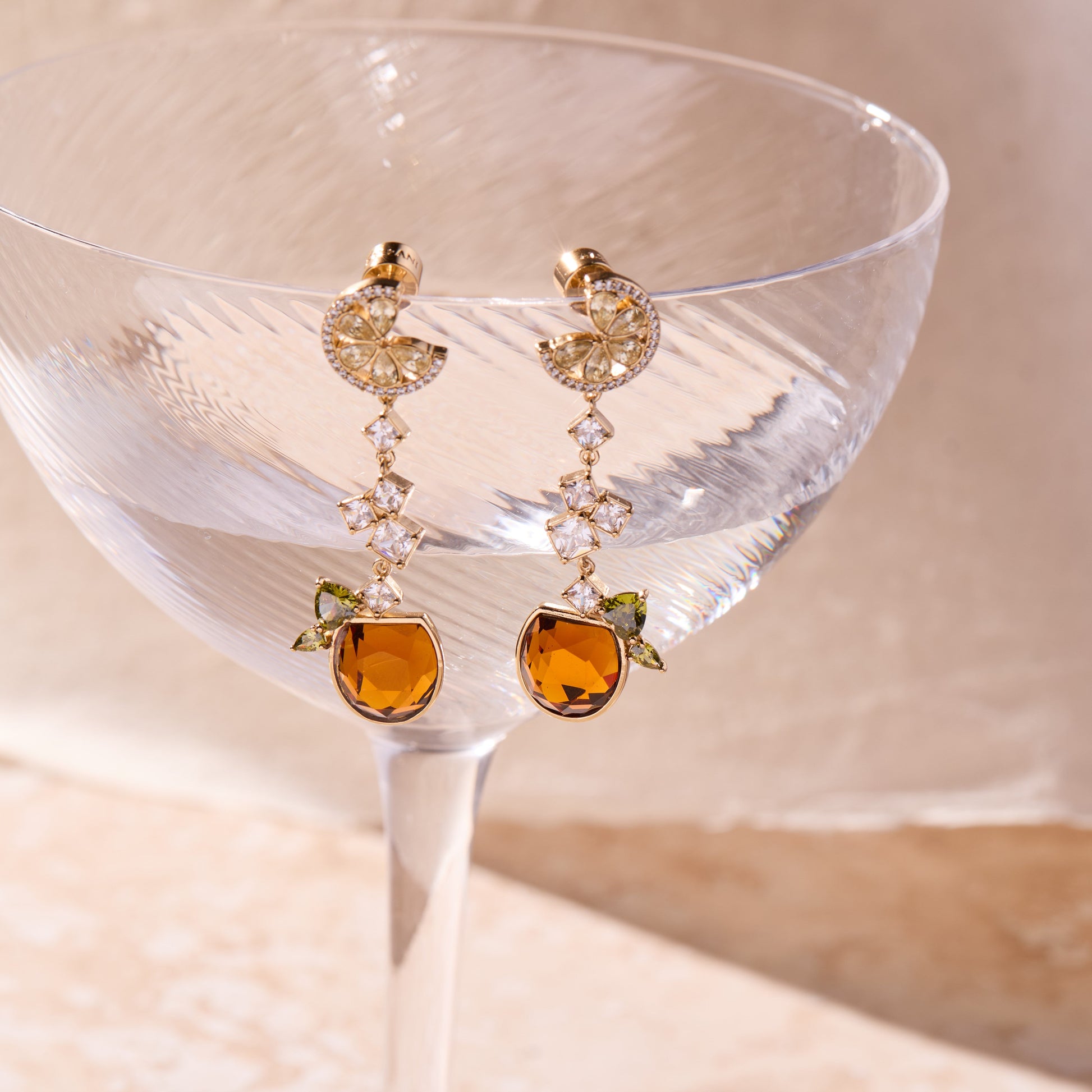 Spritz O Clock Statement Earring Gold