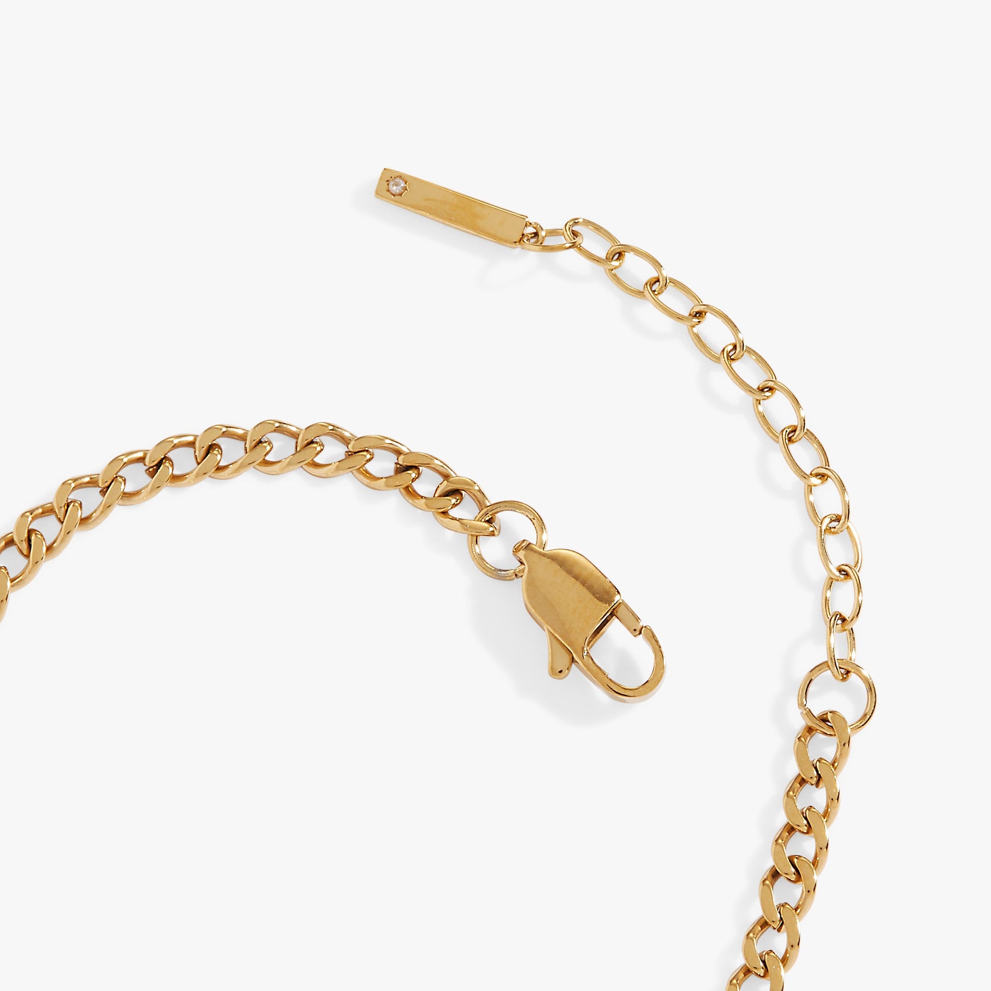 Mama Curb Chain Bracelet Stainless Steel Gold