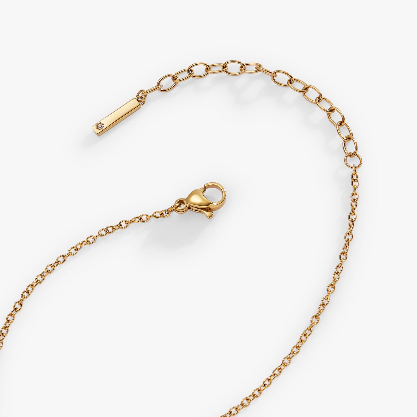 Baguette-necklace Stainless Steel Gold
