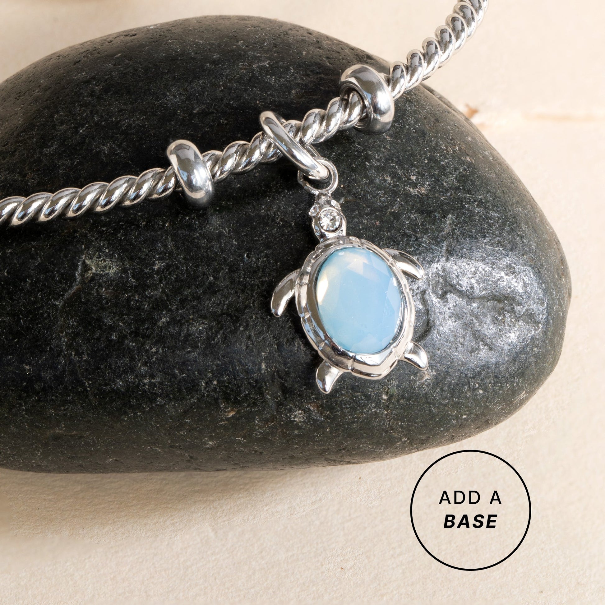 Sea Turtle Interchangeable Charm Stainless Steel Silver