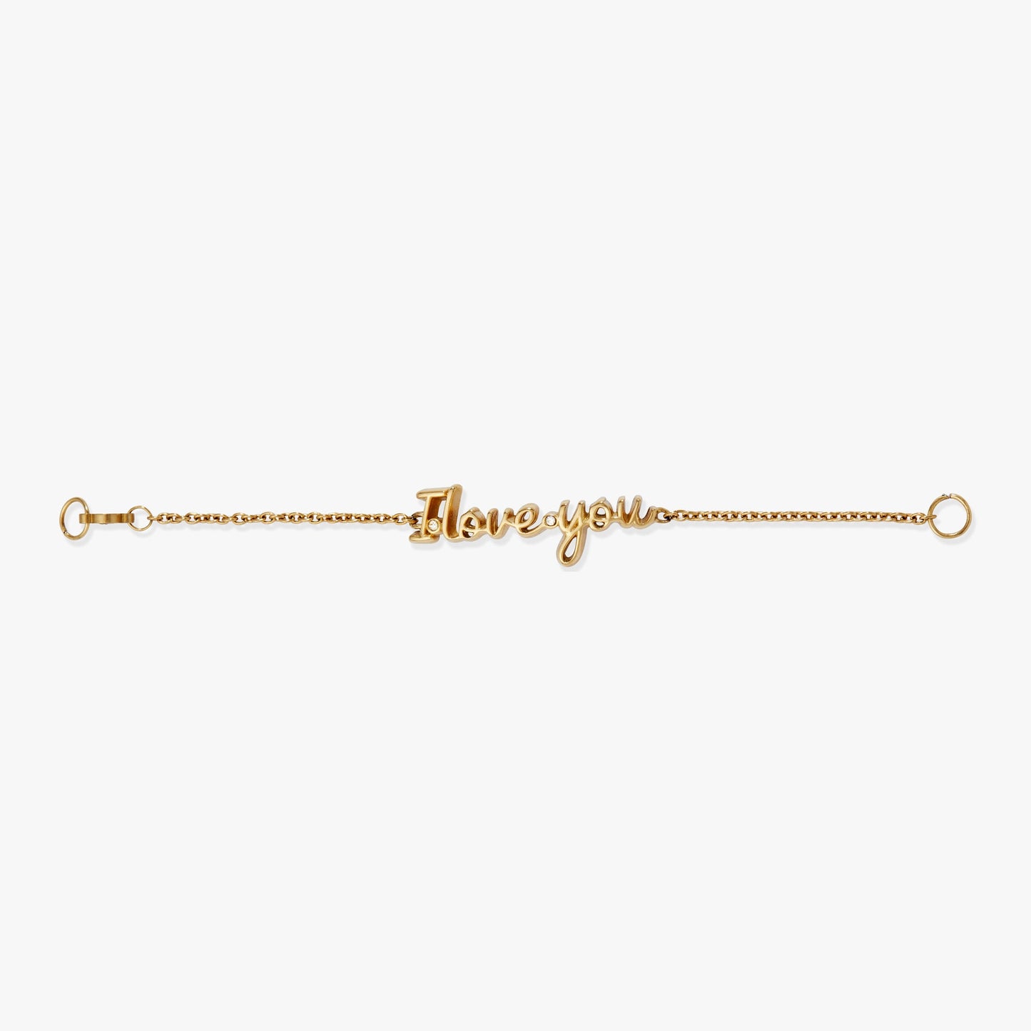 “I Love You” Strand Stainless Steel Gold