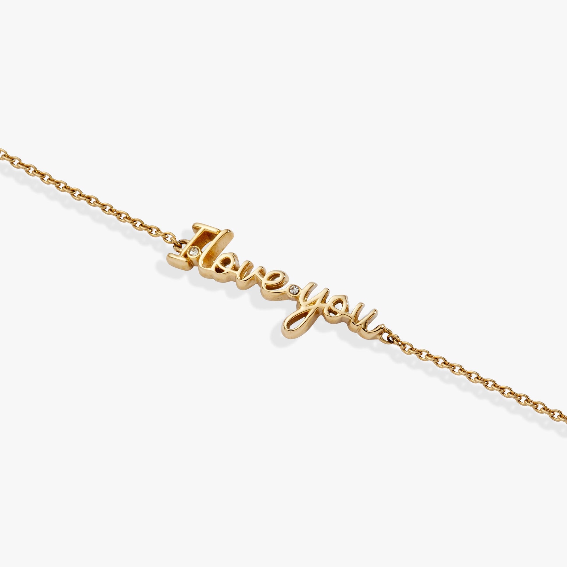 “I Love You” Strand Stainless Steel Gold