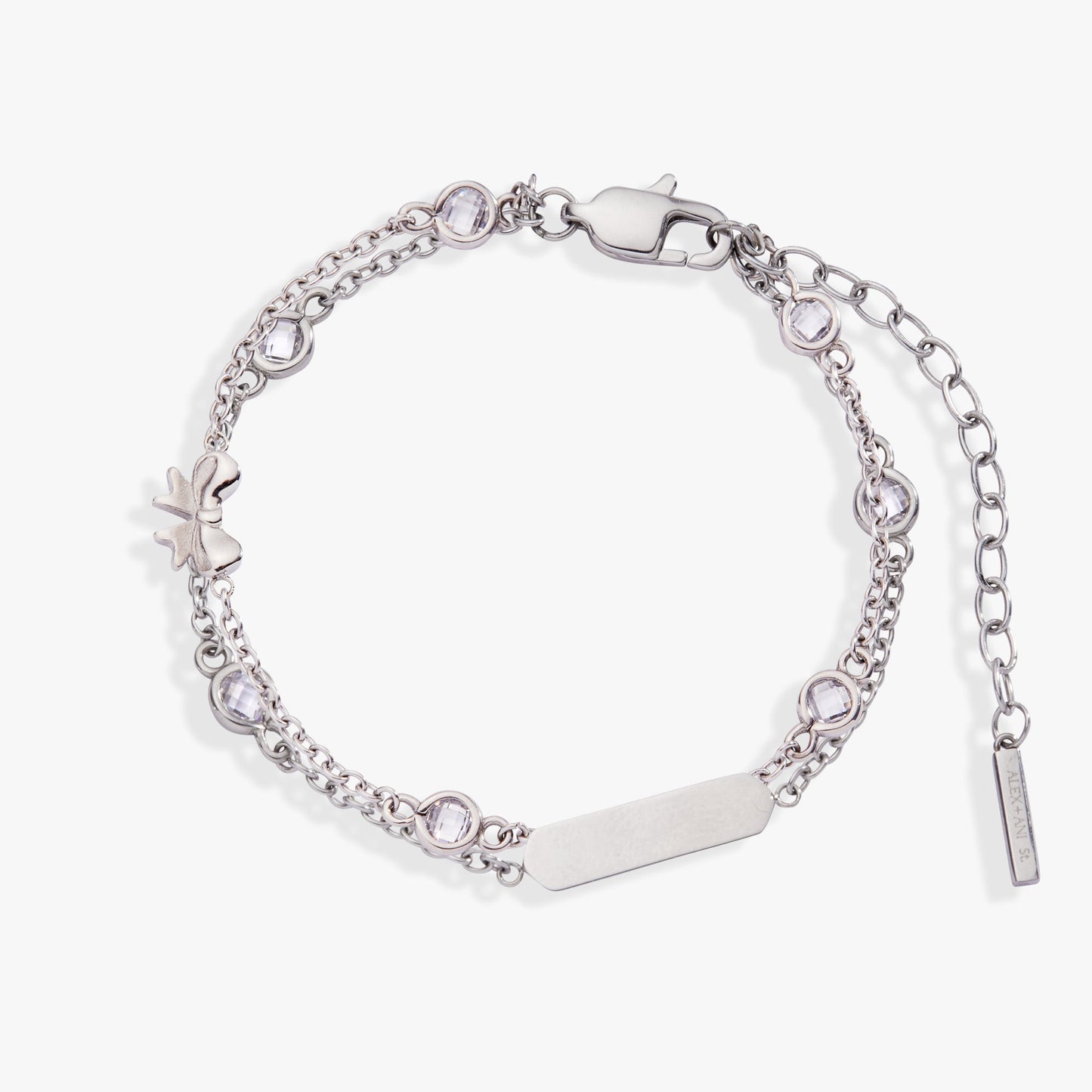 Bow Chain Adjustable Bracelet Stainless Steel Gold