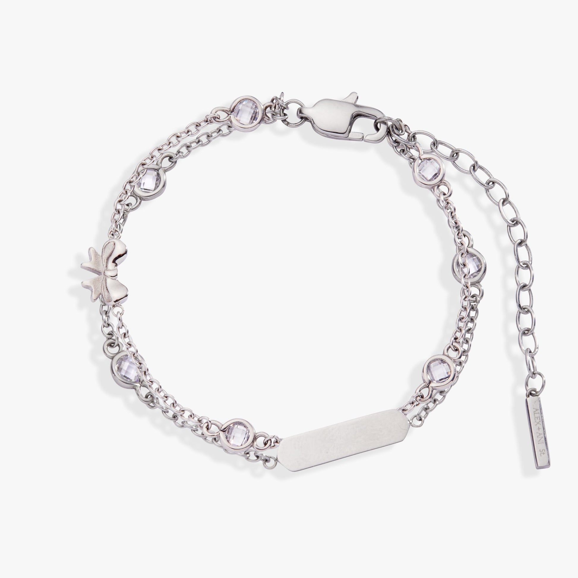 Bow Chain Adjustable Bracelet Stainless Steel Gold