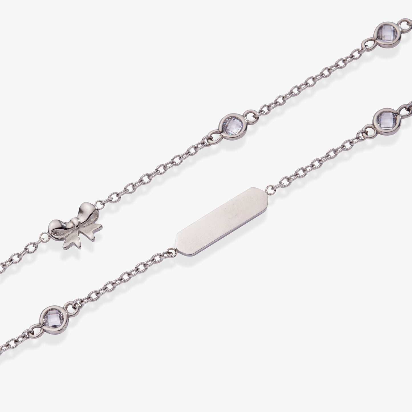Bow Chain Adjustable Bracelet Stainless Steel Gold