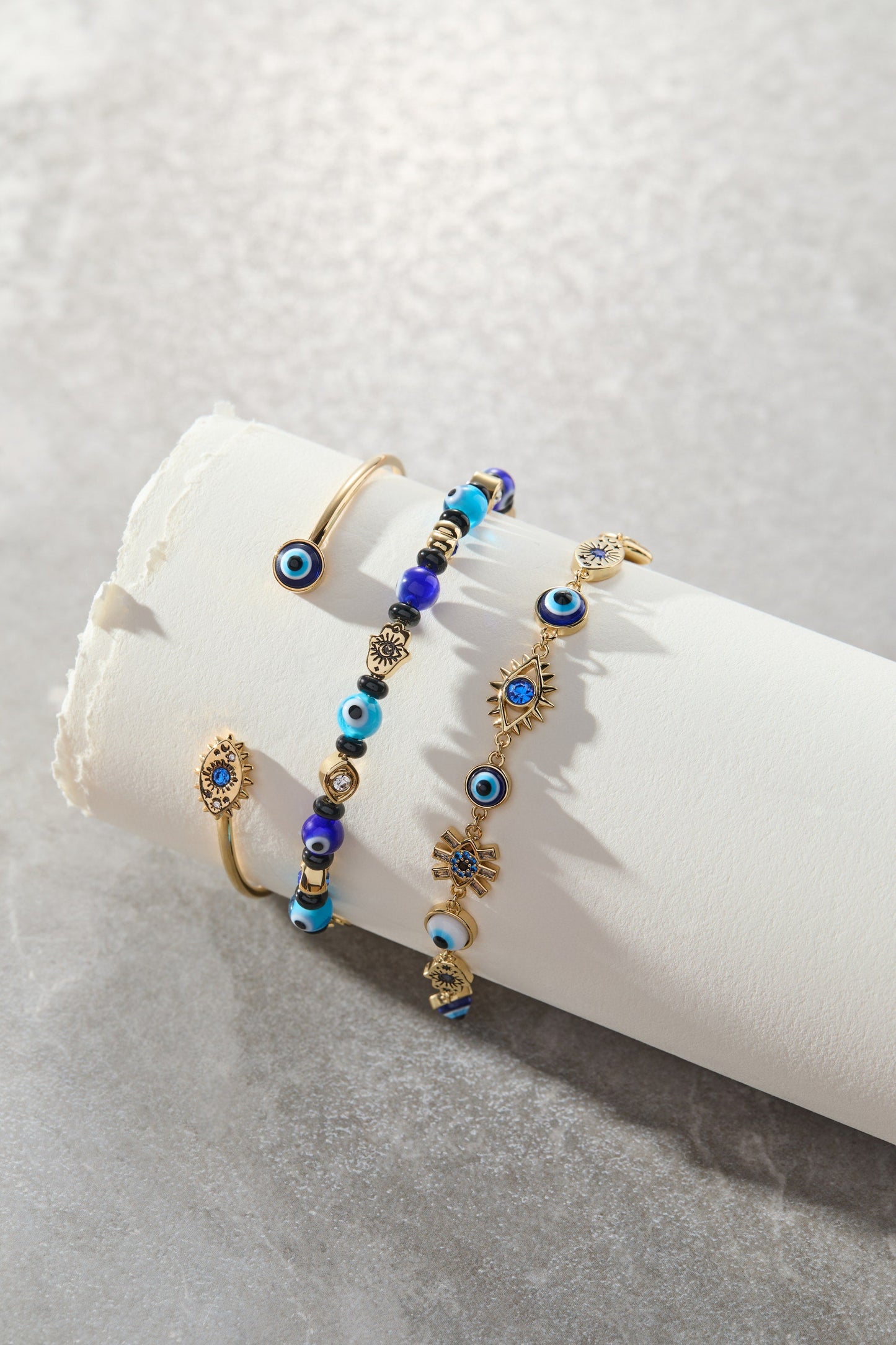 SOM - Evil Eye Flex cuff Gold
