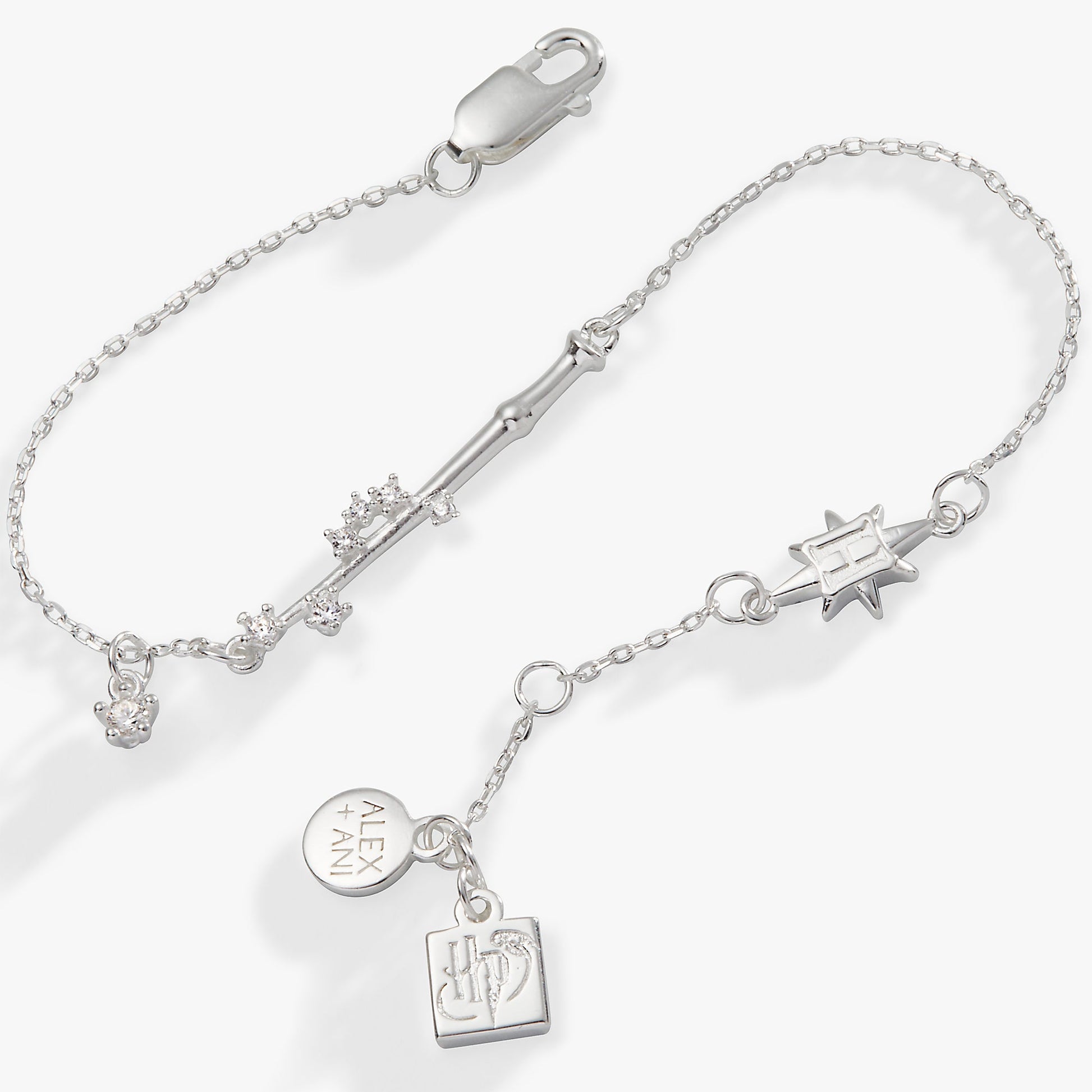 Harry Potter™ Wand Adjustable Bracelet Sterling Silver