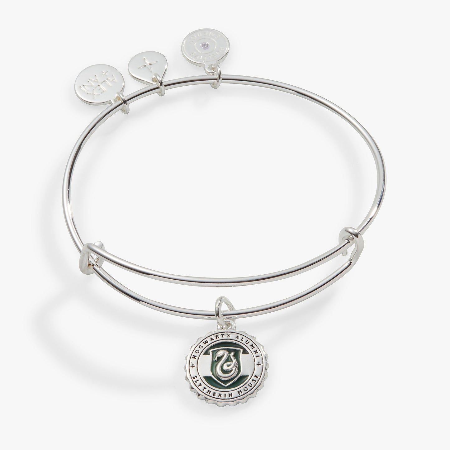 Harry Potter™ Slytherin House Charm Bangle Silver