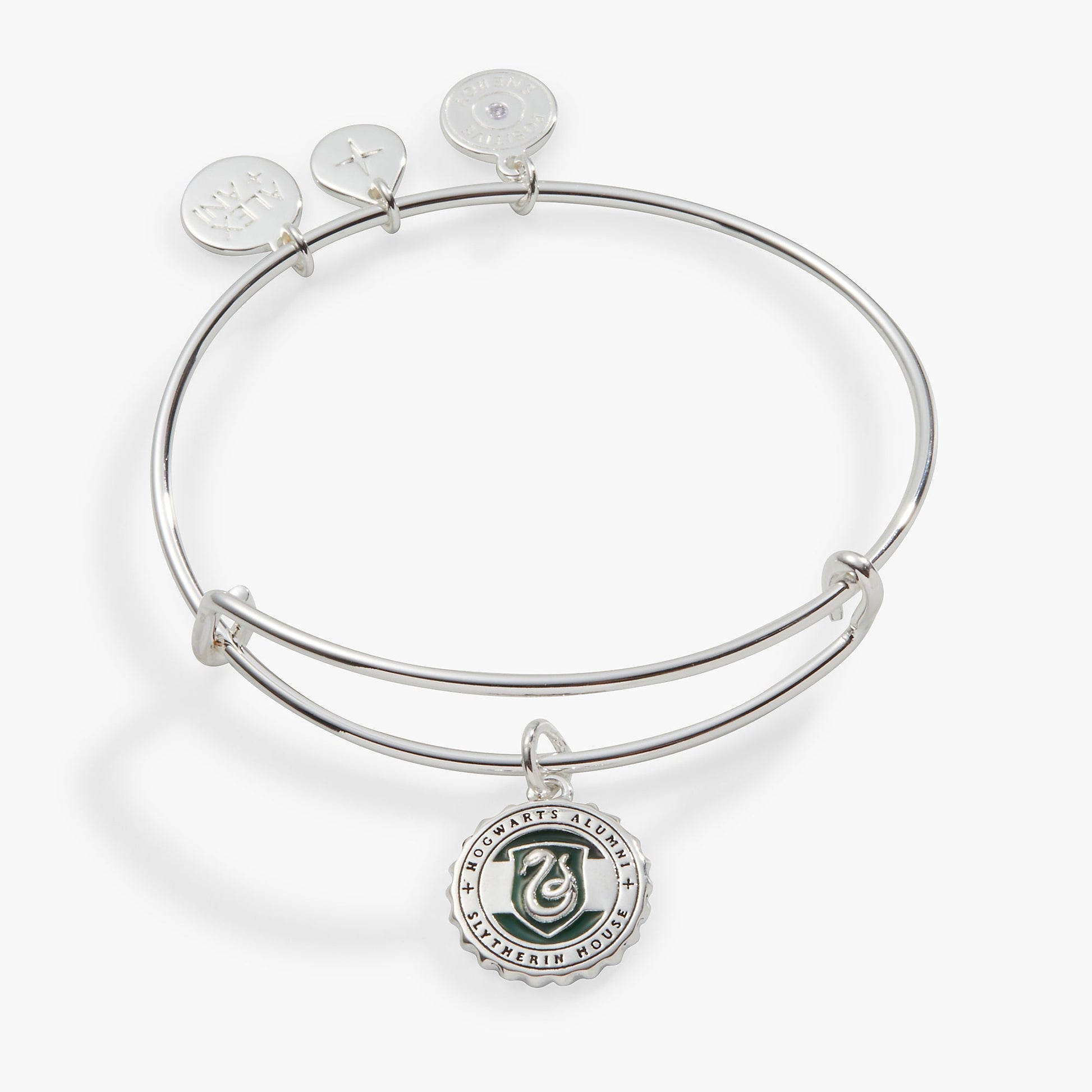 Harry Potter™ Slytherin House Charm Bangle Silver