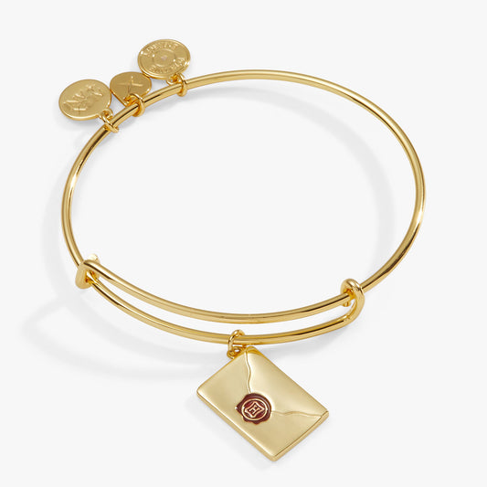 Harry Potter™ Acceptance Letter Charm Bangle Gold
