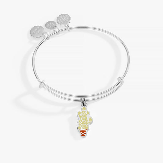 Harry Potter™ Neville Mimbulus Mimbletonia Cactus Charm Bangle Shiny Silver