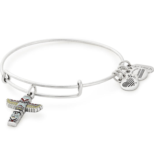 Ketchikan, Alaska Totem Pole Charm Bangle Rafaelian Silver