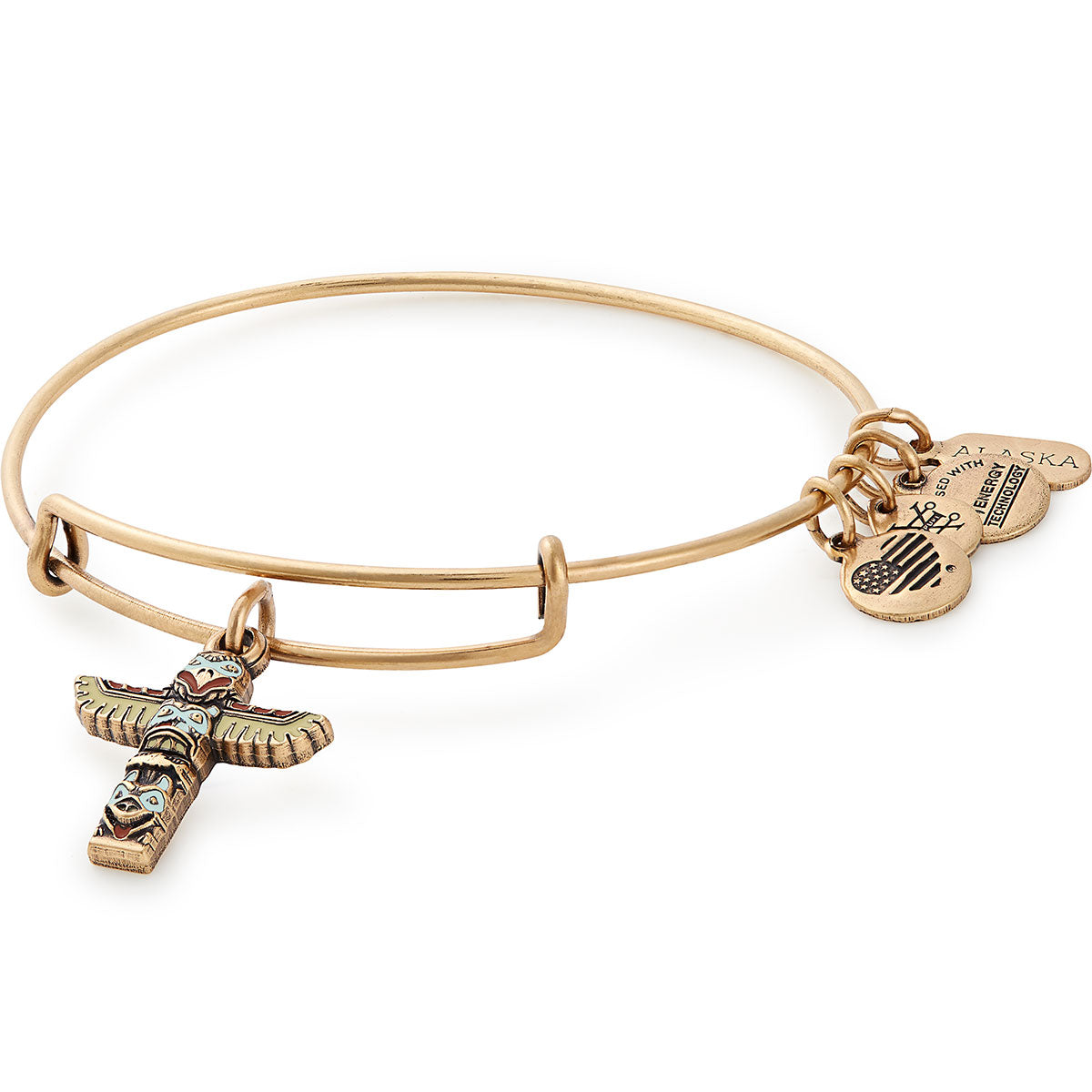 Ketchikan, Alaska Totem Pole Charm Bangle Rafaelian Silver