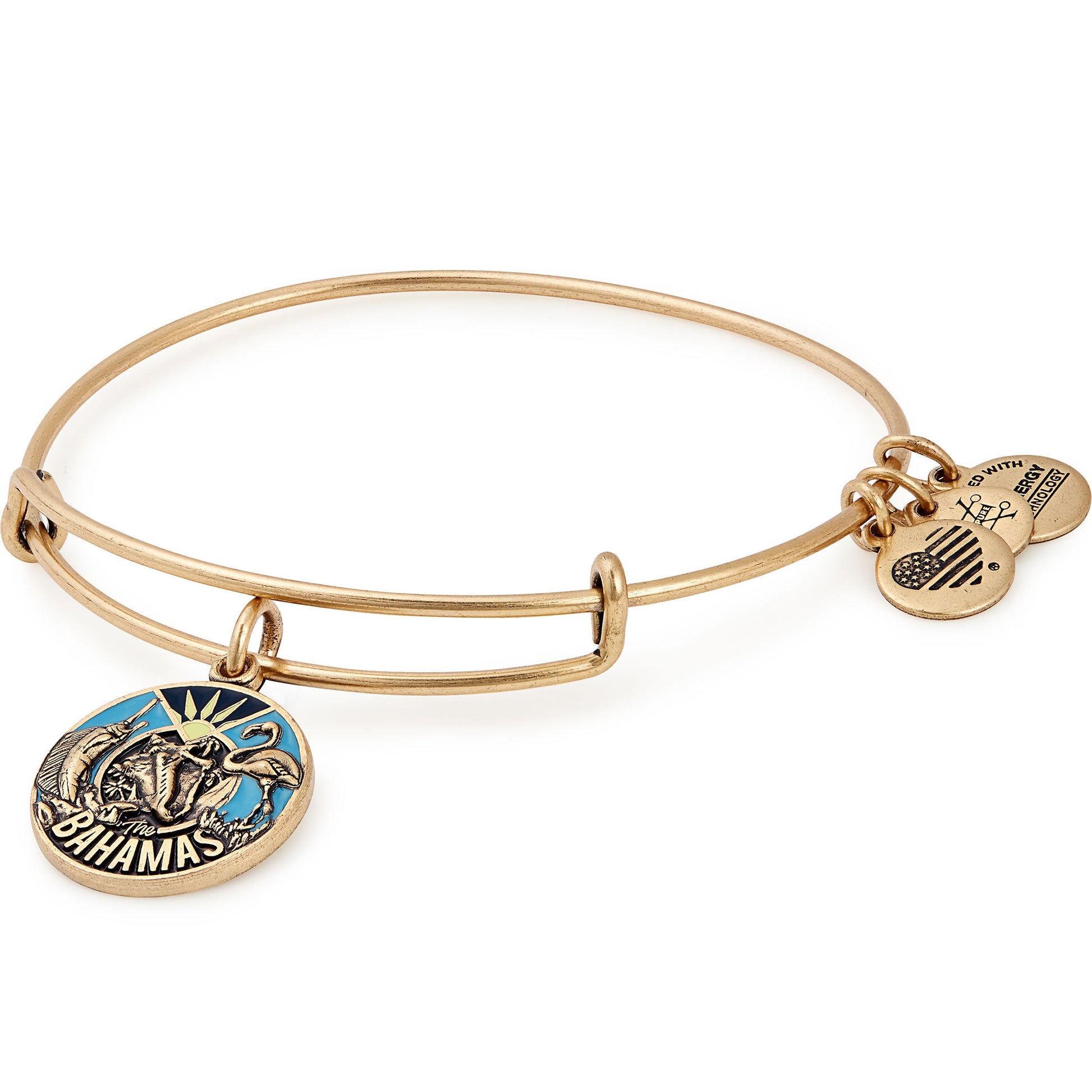 Bahamas Charm Bangle Bracelet Rafaelian Gold