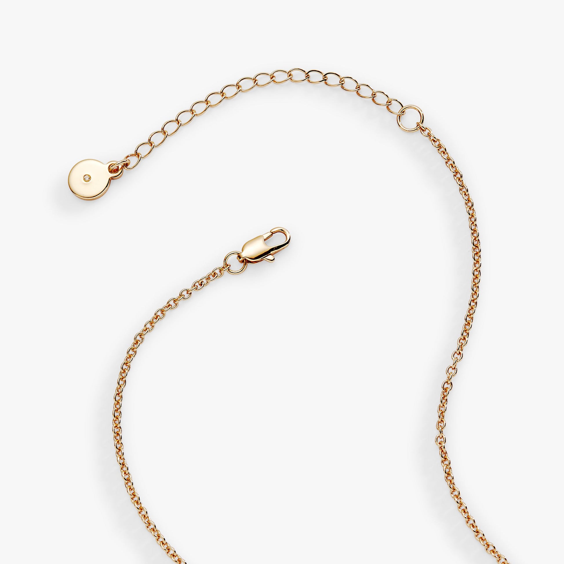 Pearl and Crystal Pendant Necklace Gold