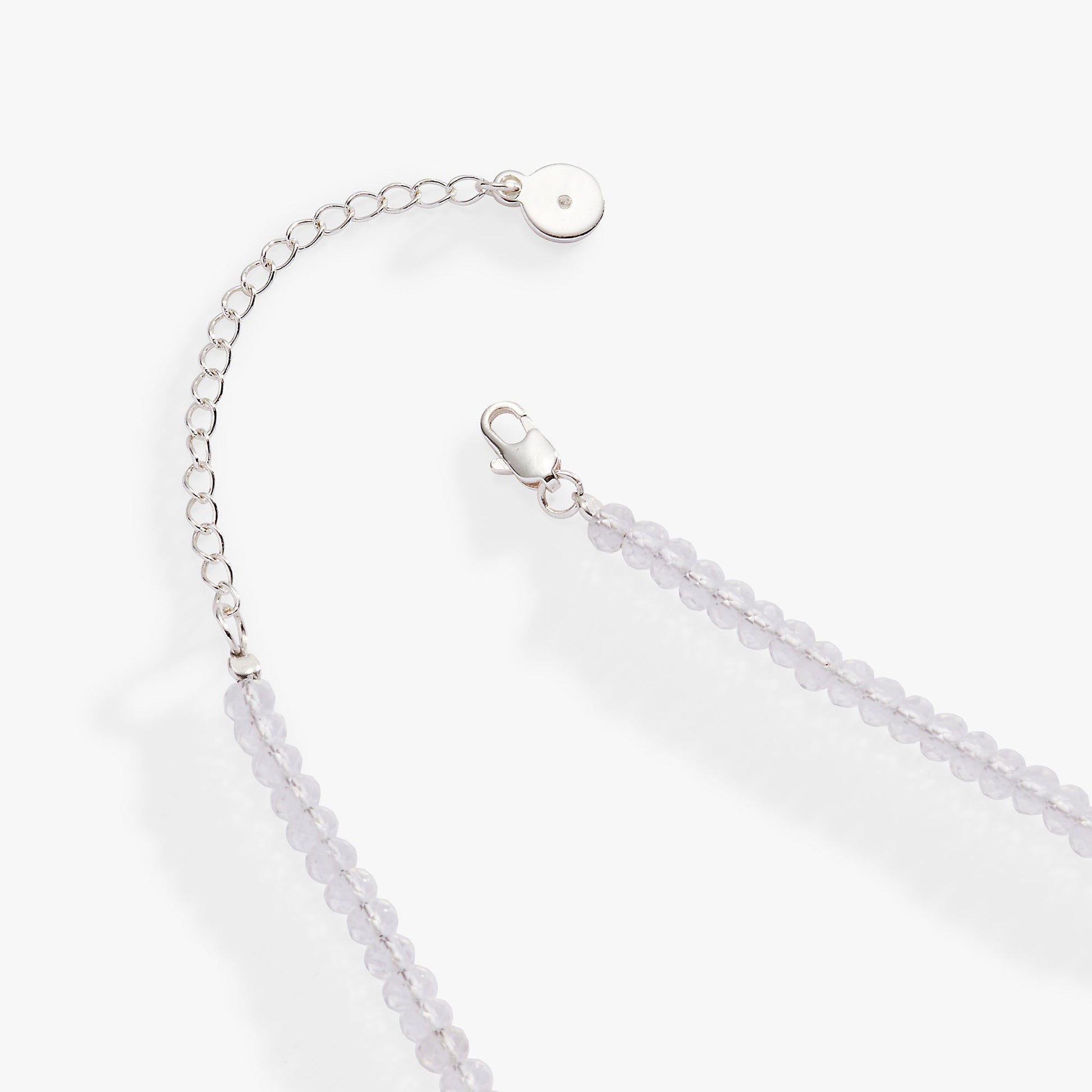 Christmas Light Bulb Necklace Silver
