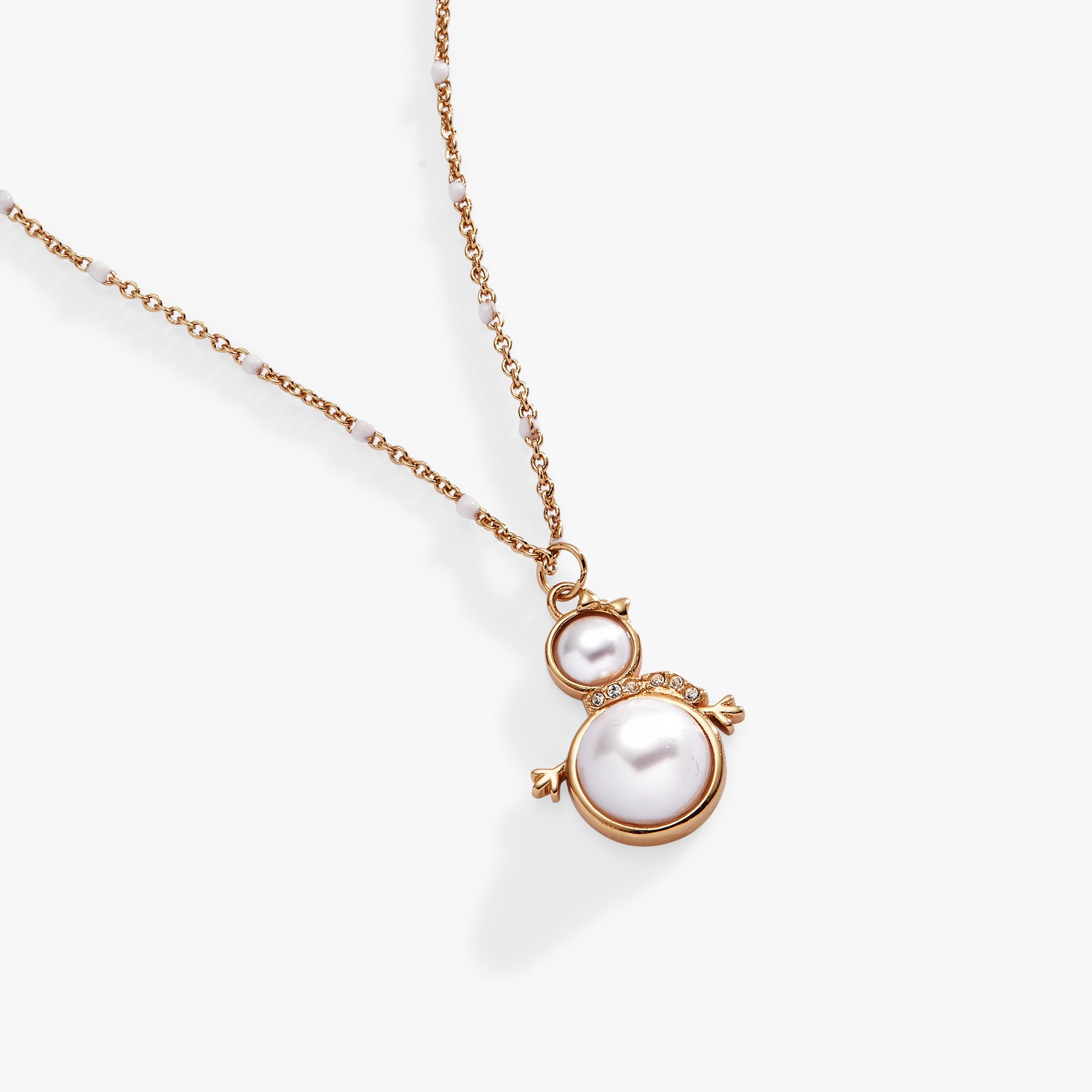 Snowwoman Necklace Shiny Gold