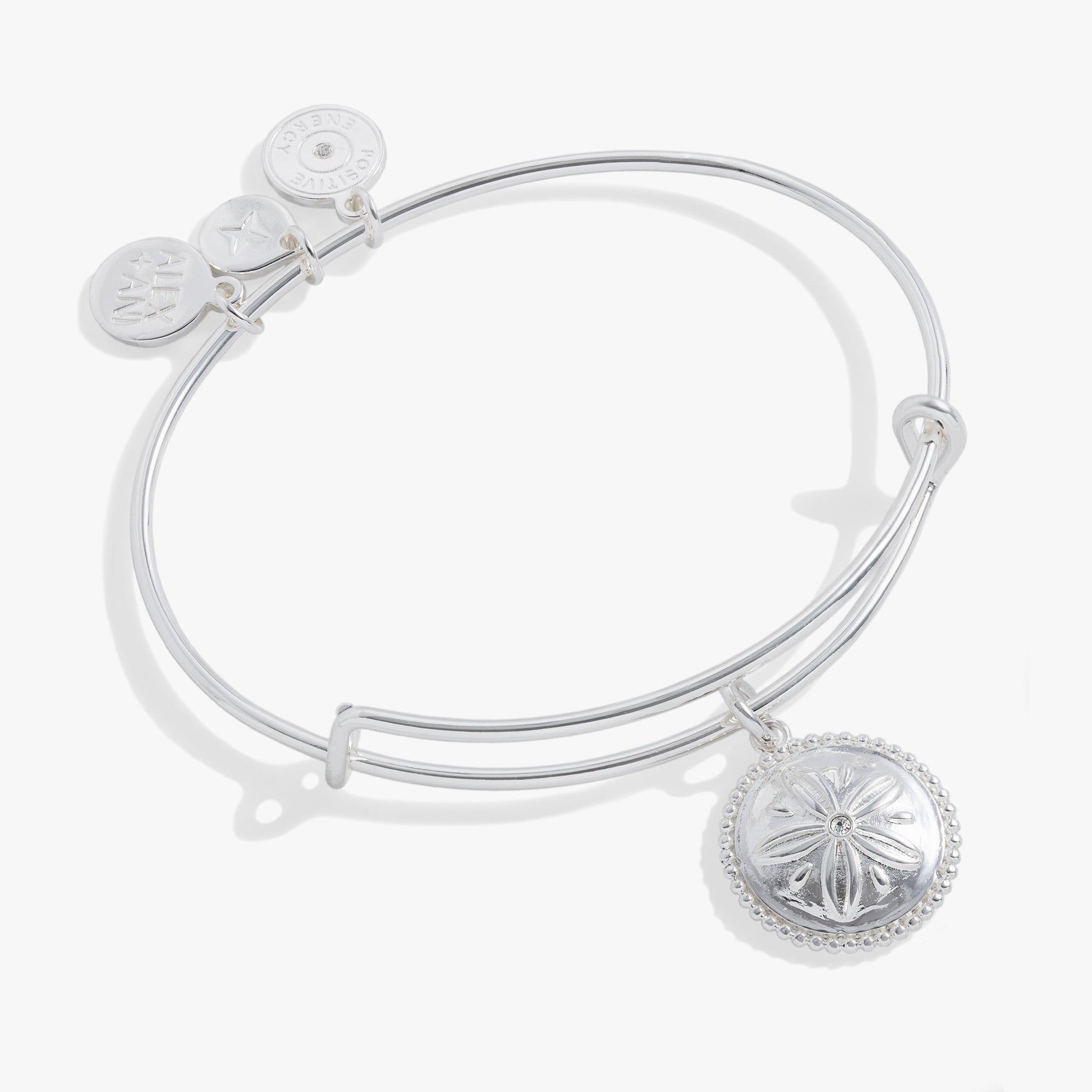 Sand Dollar Charm Bangle Gold