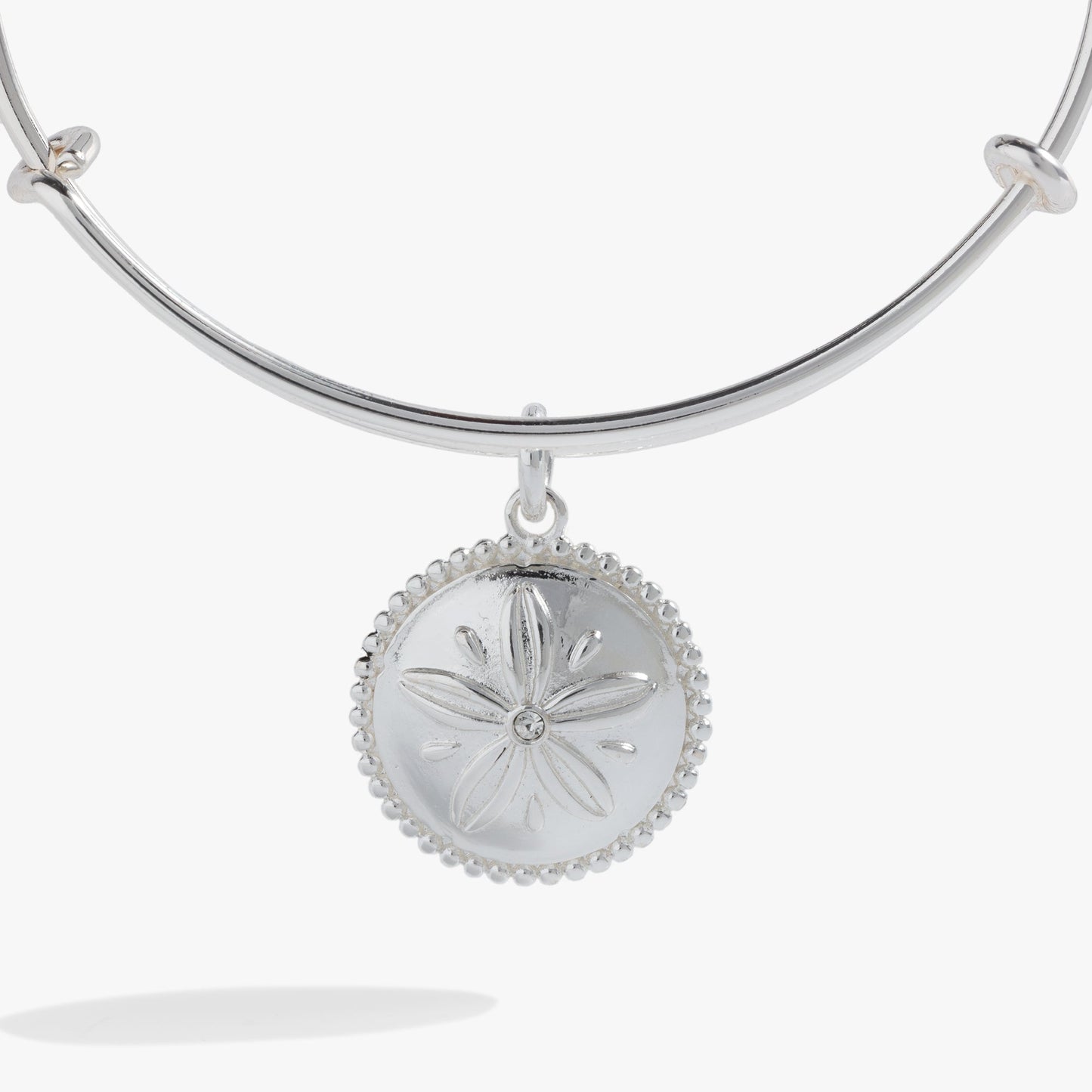 Sand Dollar Charm Bangle Gold