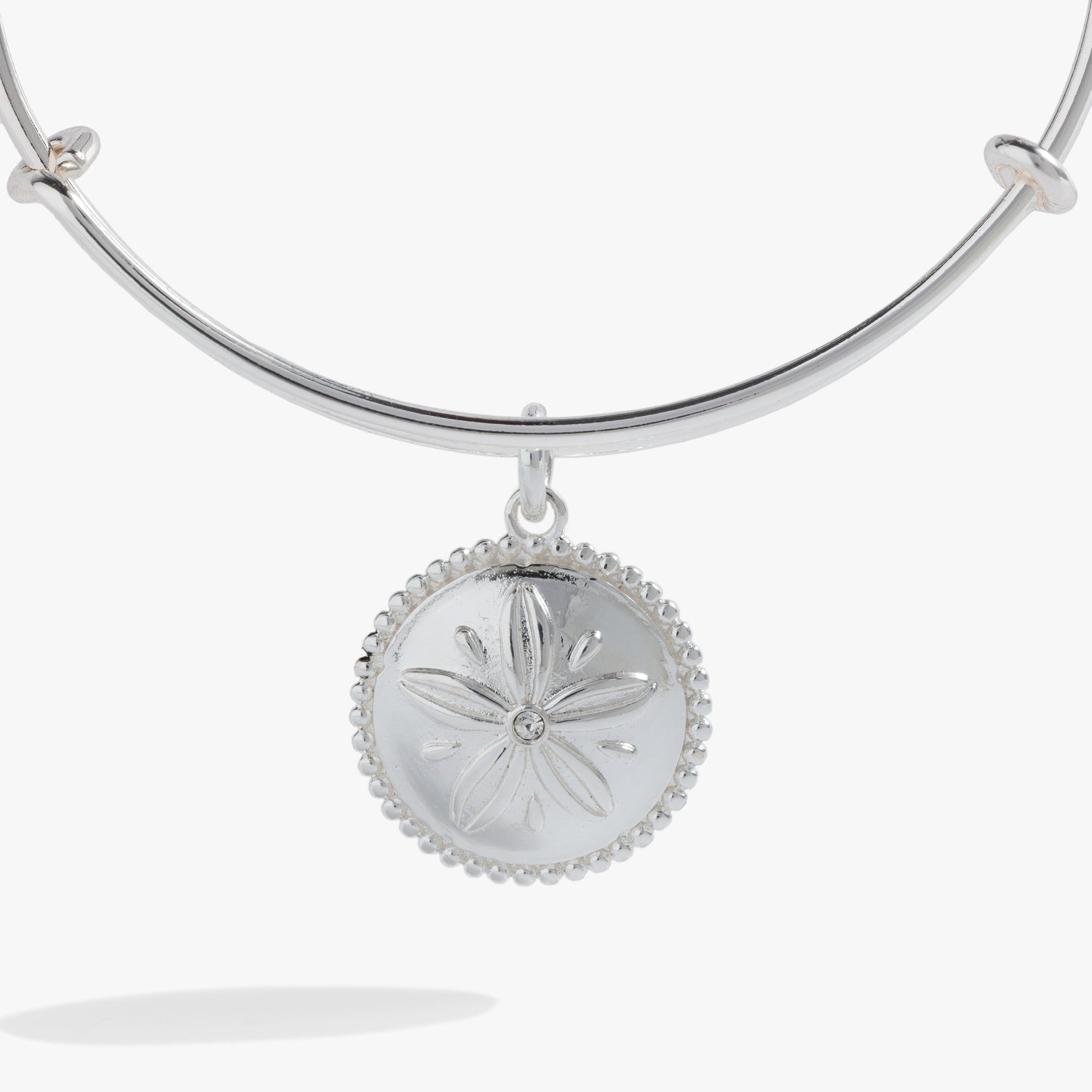 Sand Dollar Charm Bangle Gold