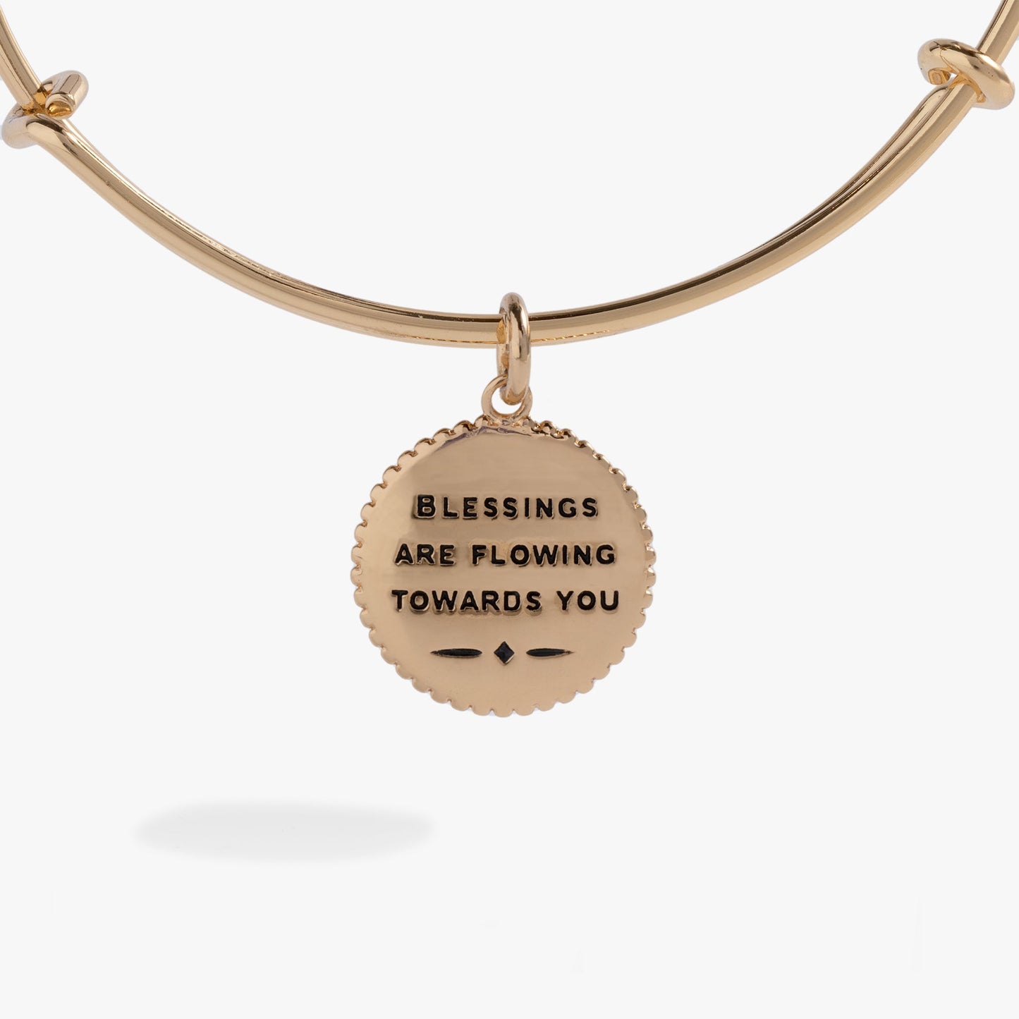 Sand Dollar Charm Bangle Gold
