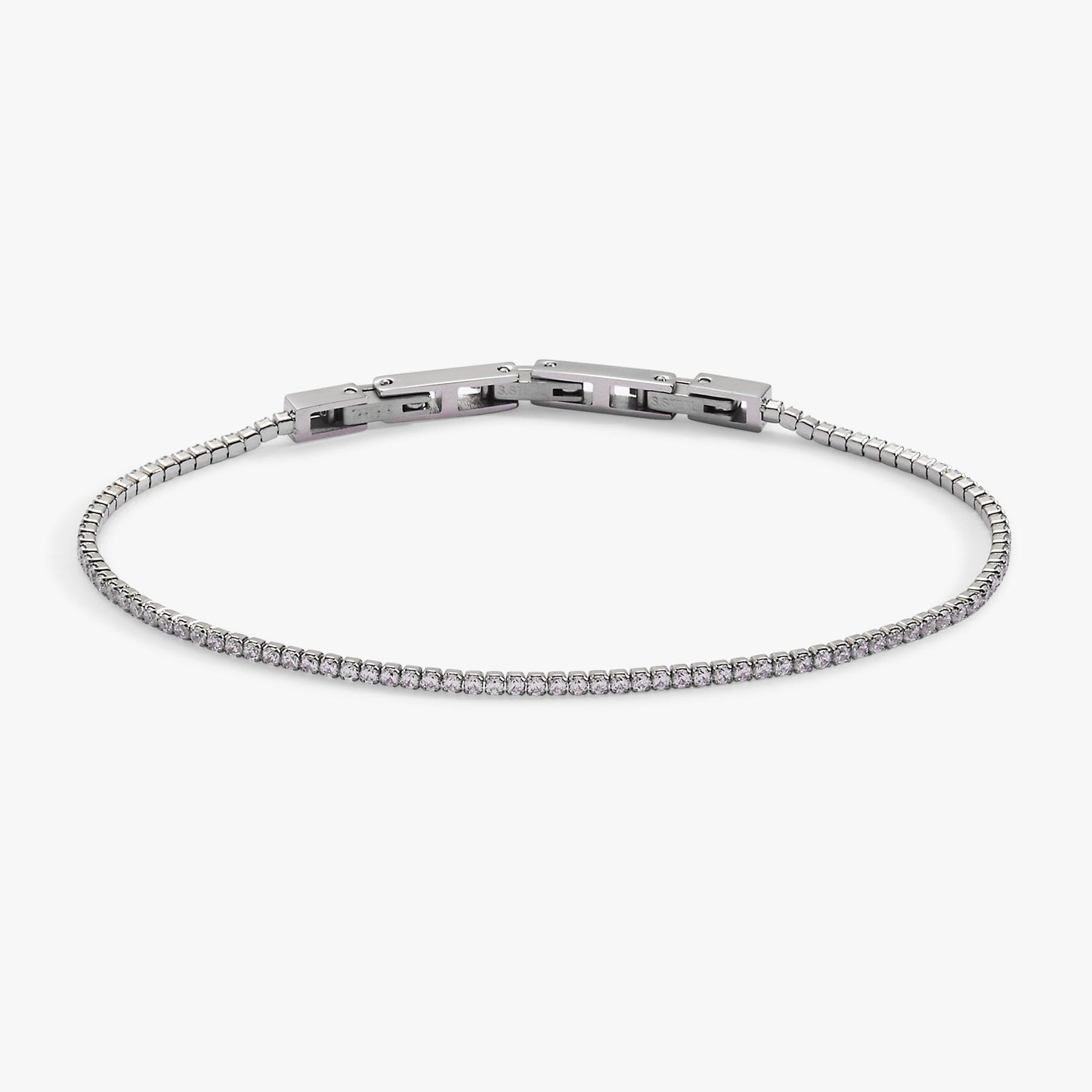 Mini Tennis Bracelet Stainless Steel Gold