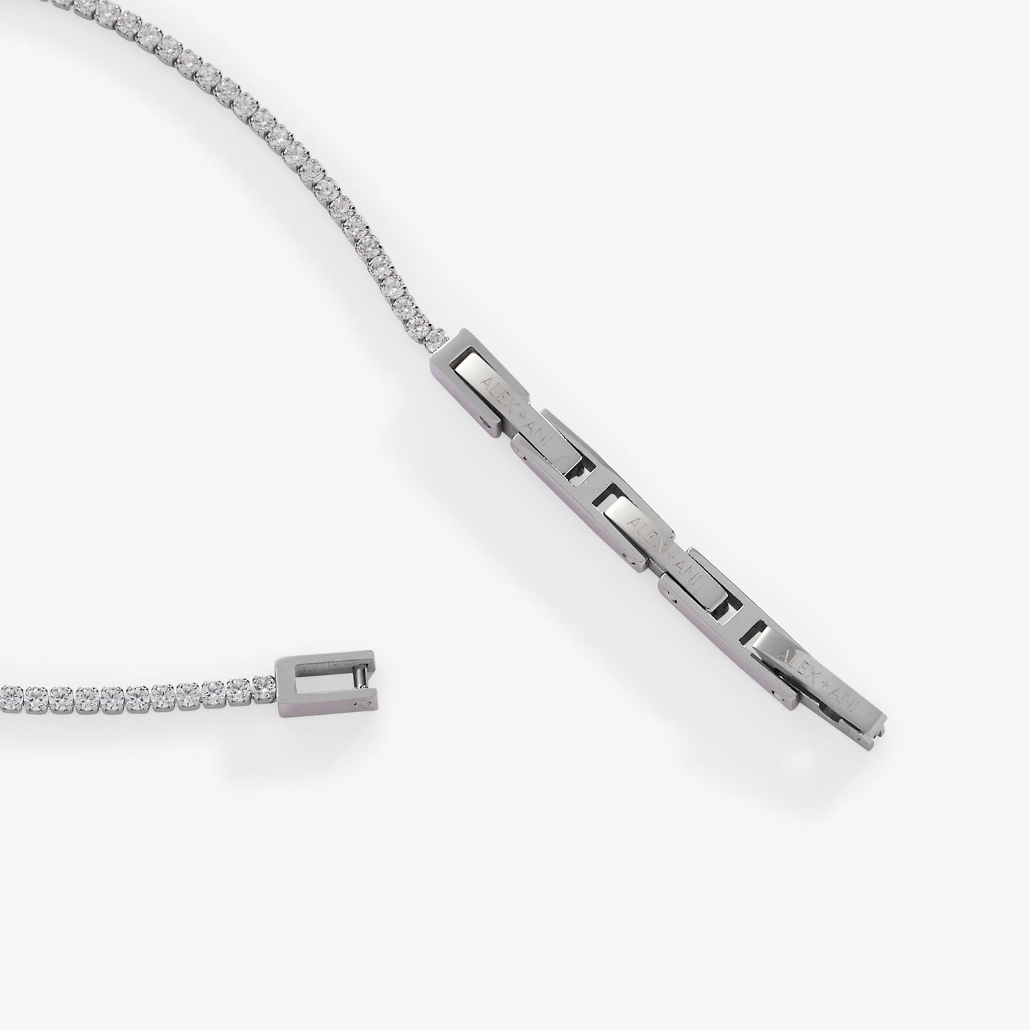 Mini Tennis Bracelet Stainless Steel Gold