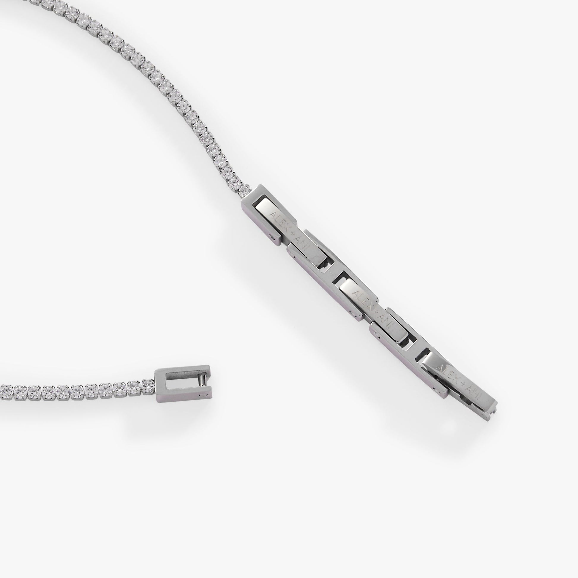 Mini Tennis Bracelet Stainless Steel Gold