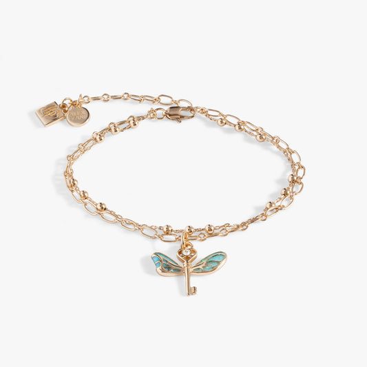 Harry Potter, Flying Keys Adjustable Bracelet Gold