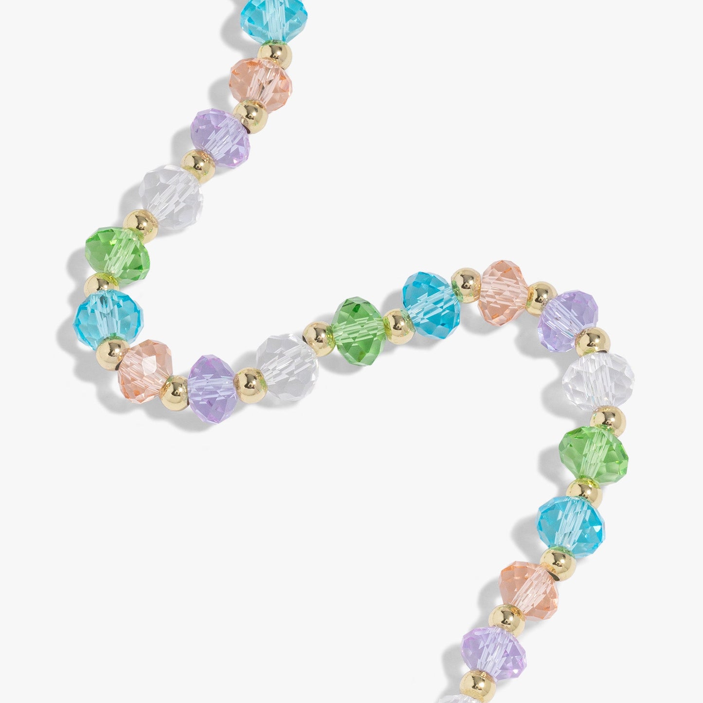 Pastel Crystal Bracelet Gold