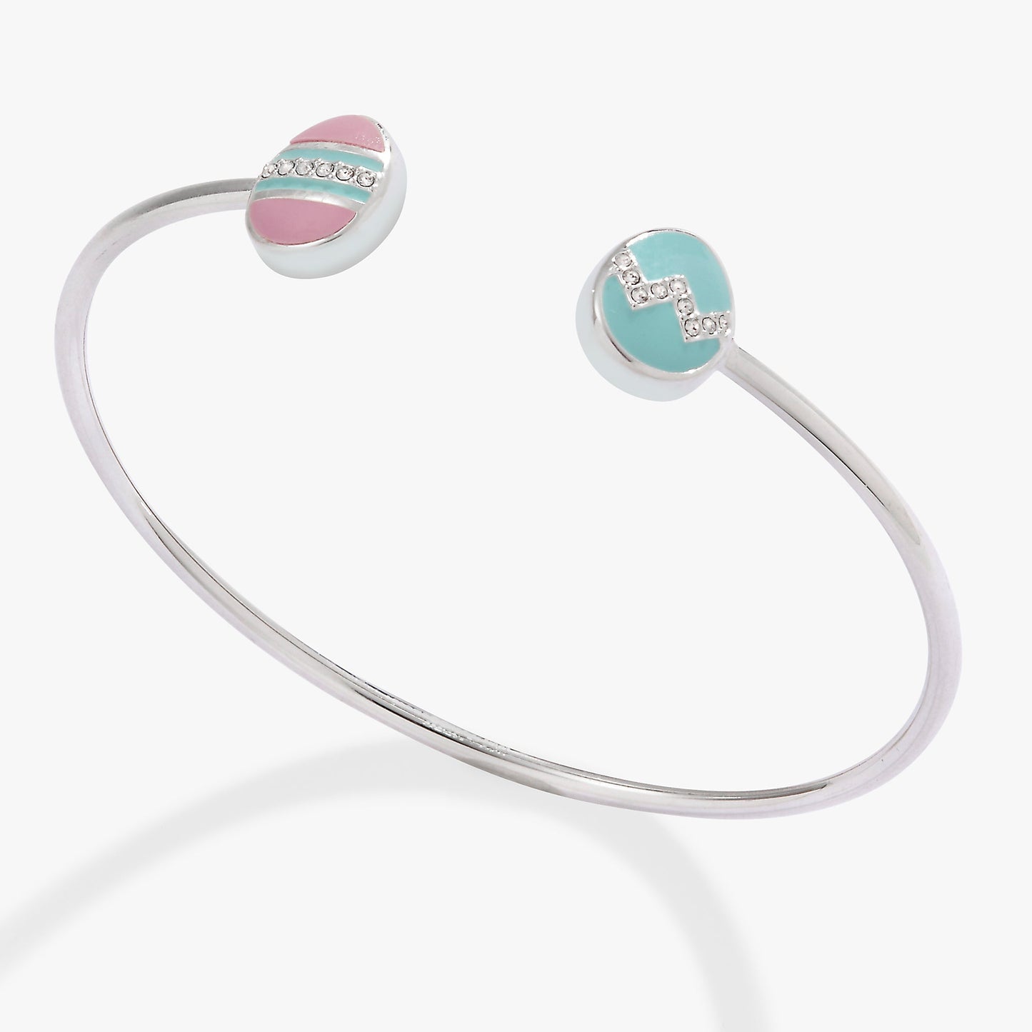 Easter Egg Flex Cuff Silver