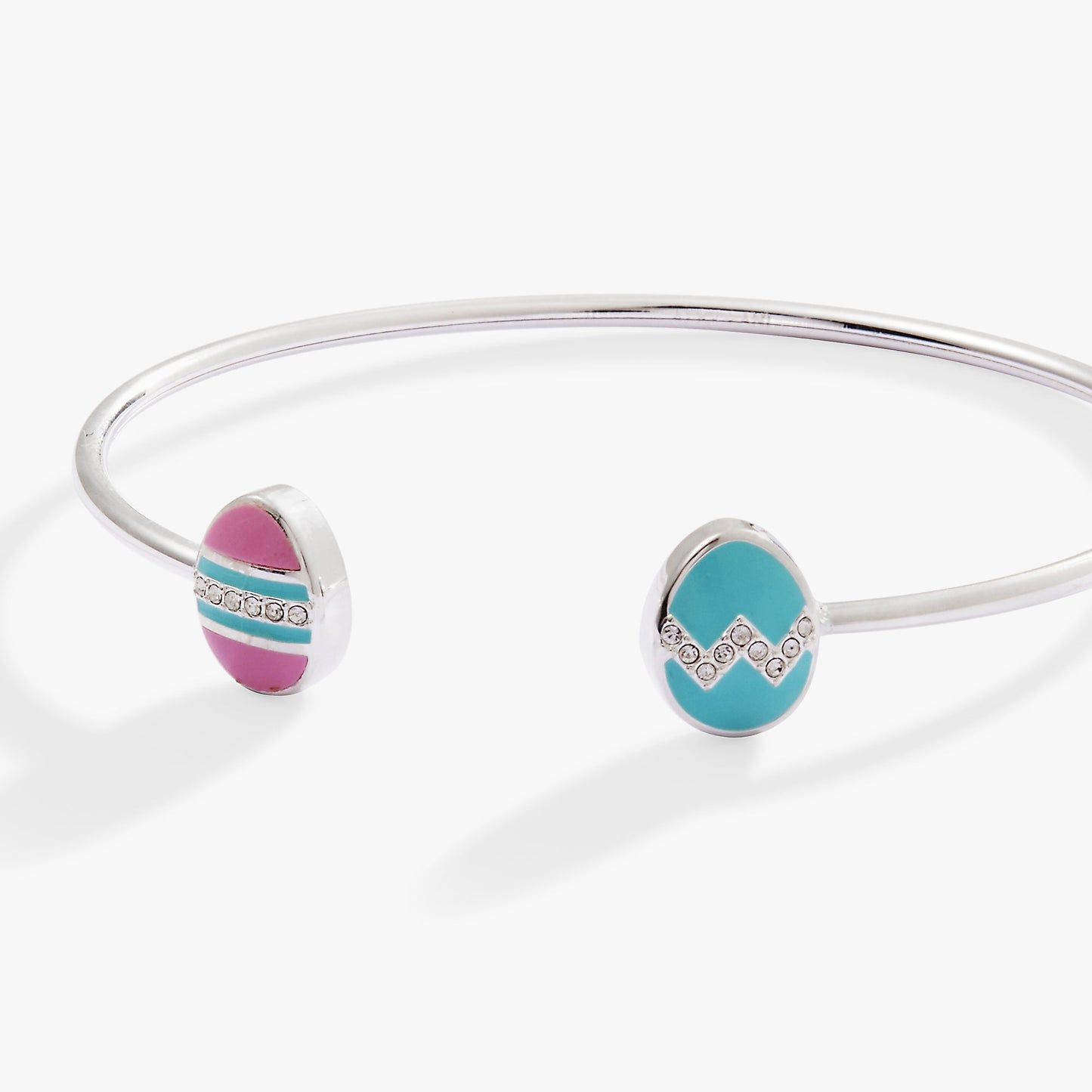 Easter Egg Flex Cuff Silver