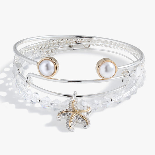 Starfish Set of 3 Two Tone