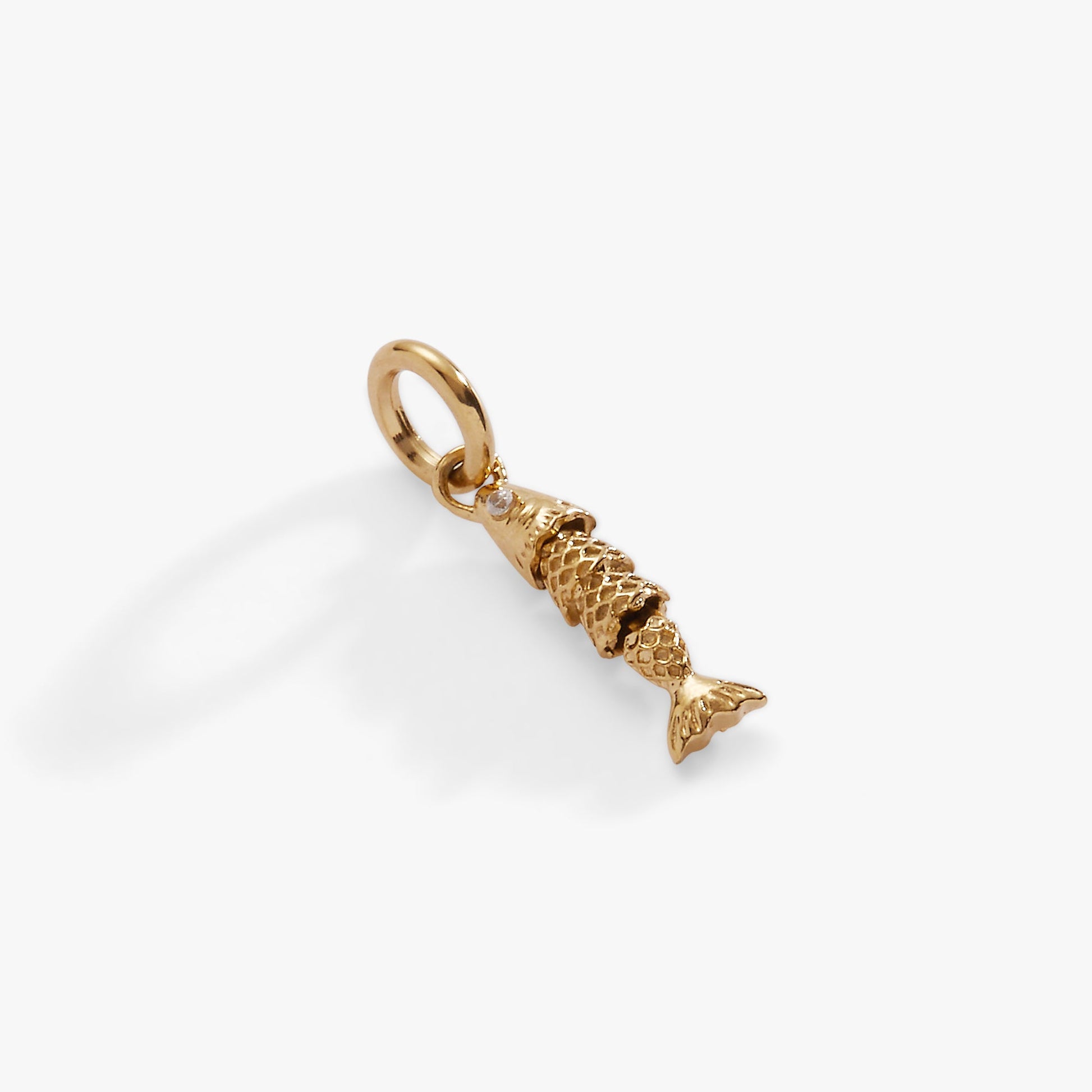 Fish Interchangeable Charm Stainless Steel Gold