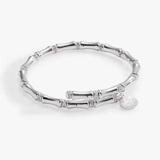 Bamboo Wrap Bracelet Silver