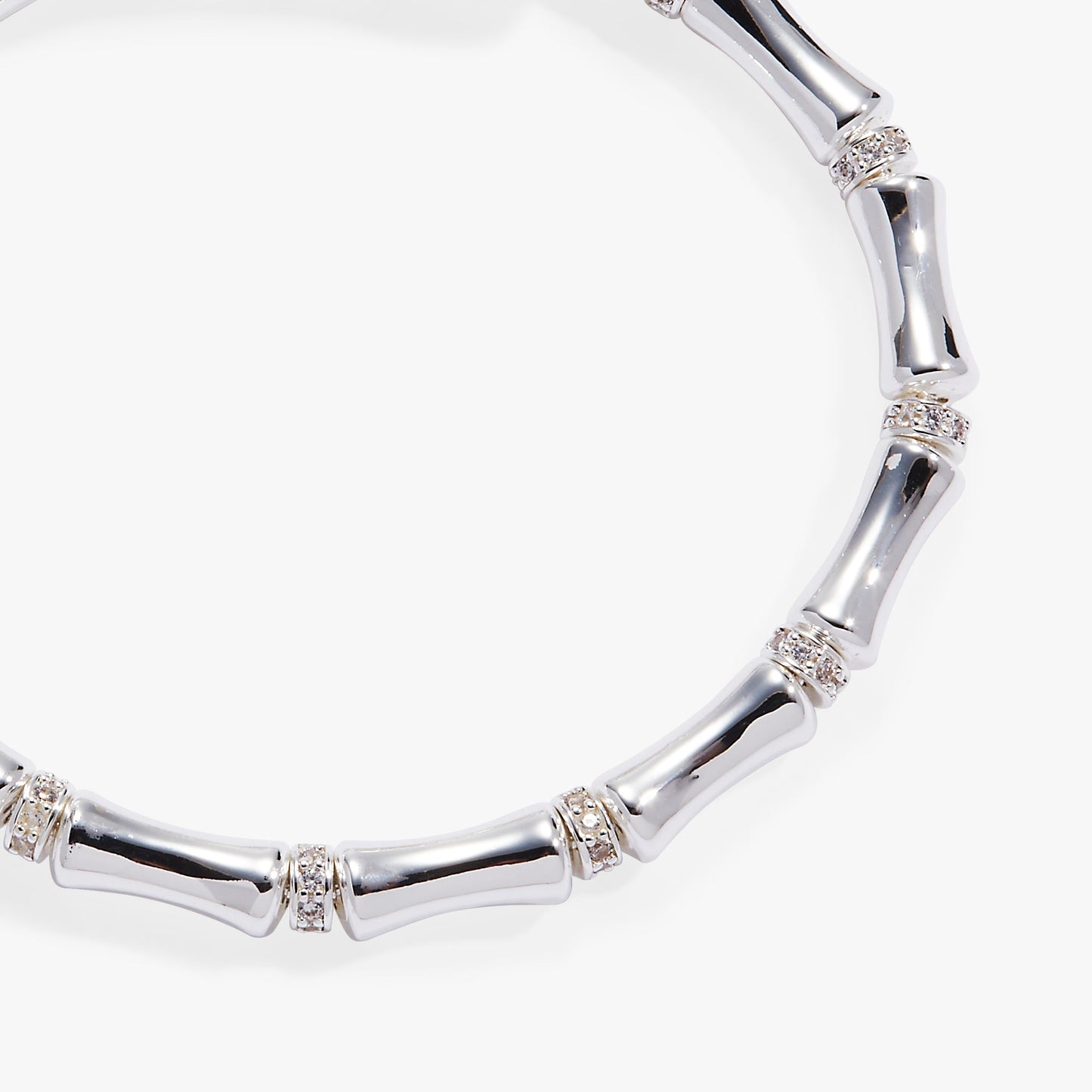 Bamboo Wrap Bracelet Silver