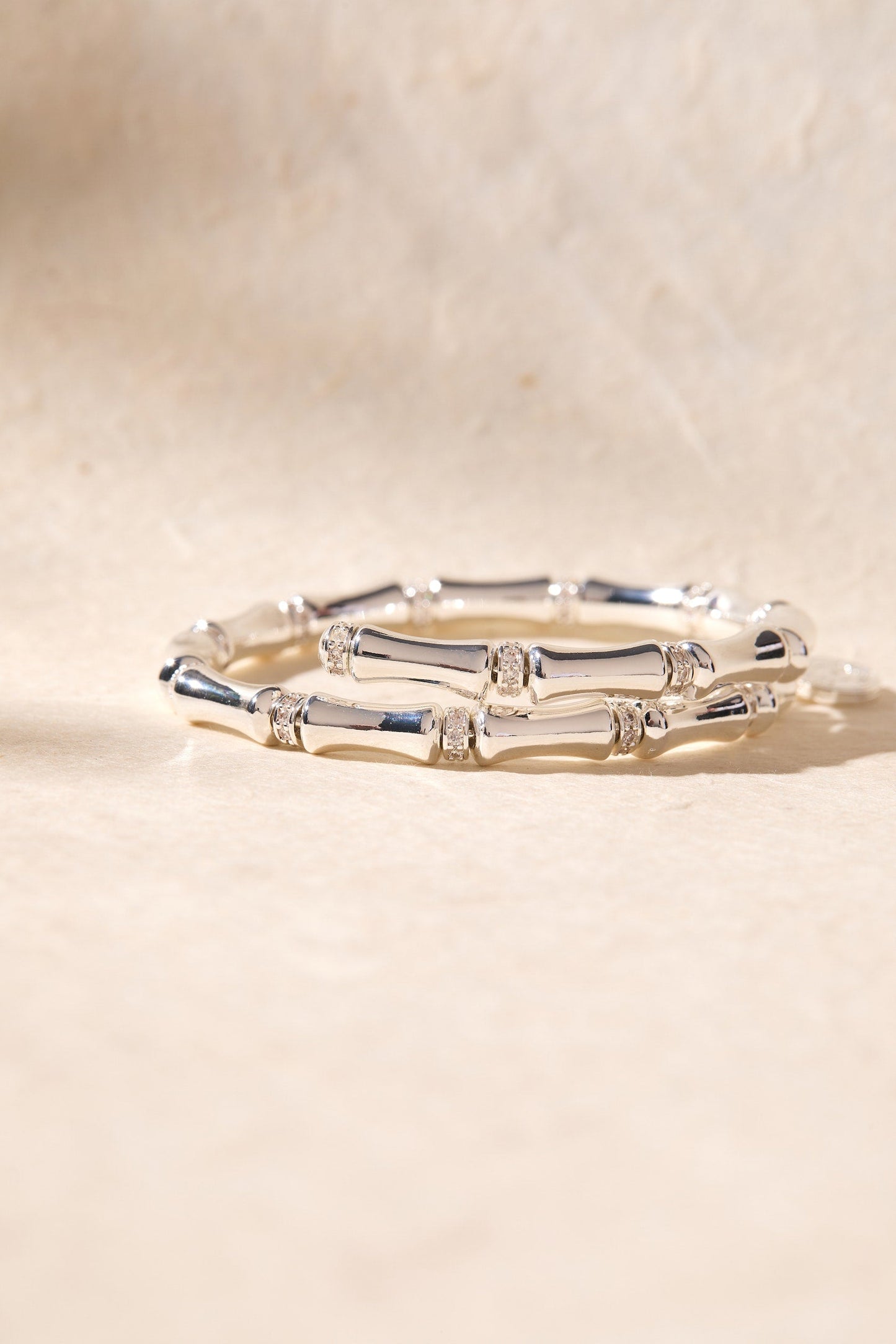 Bamboo Wrap Bracelet Silver