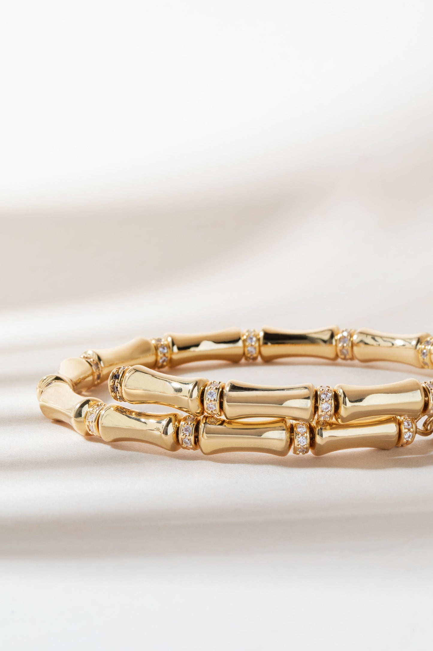 Bamboo Wrap Bracelet Silver