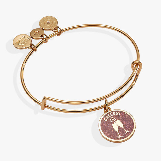 Happy New Year Cheers Bangle Gold