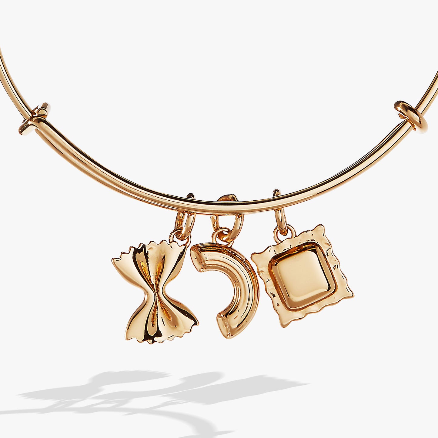 Pasta Multi Charm Bangle Gold