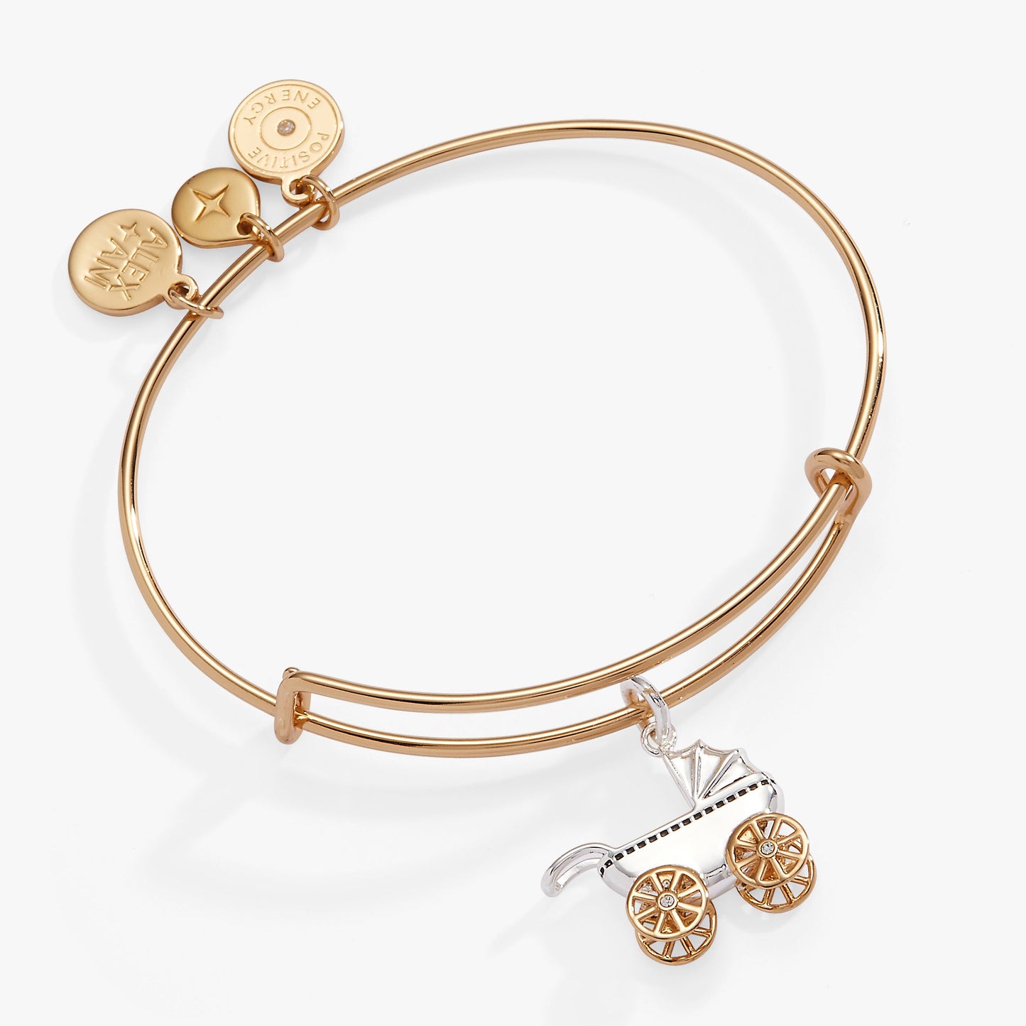 Baby Carriage Bangle Two Tone