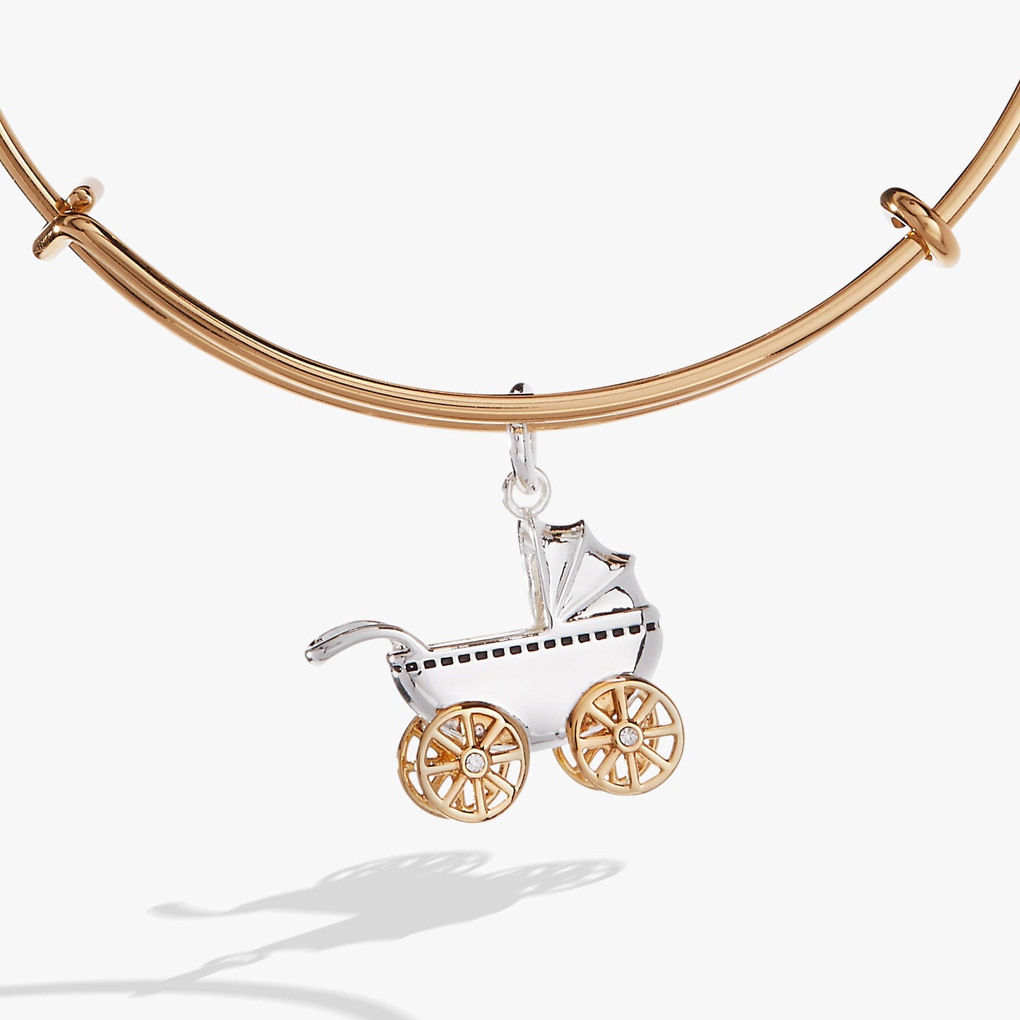 Baby Carriage Bangle Two Tone