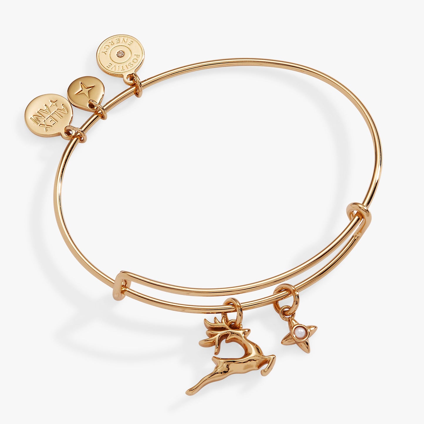 Holiday Reindeer Bangle Gold