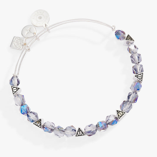 Harry Potter Deathly Hallows Beaded Bangle Silver