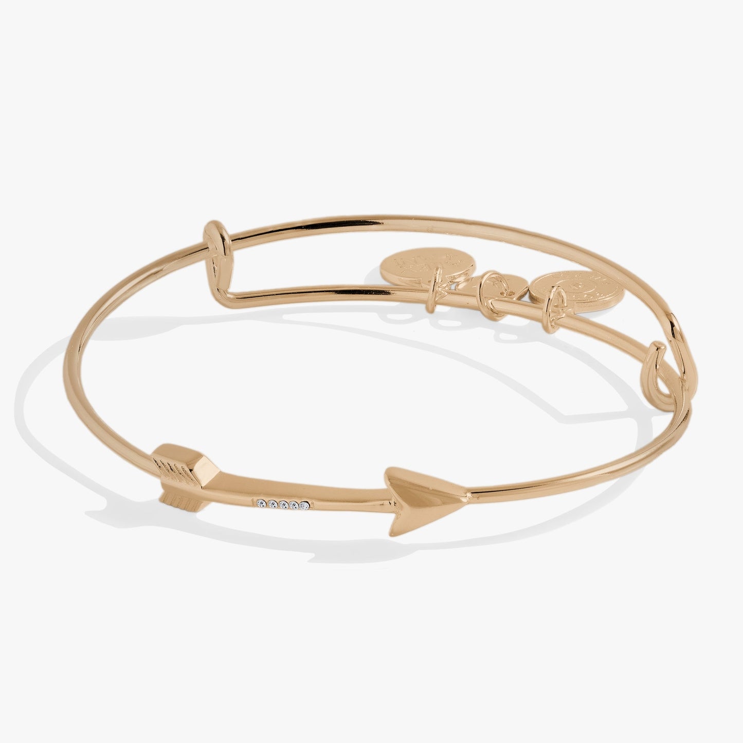 In-Line Arrow Bangle Gold